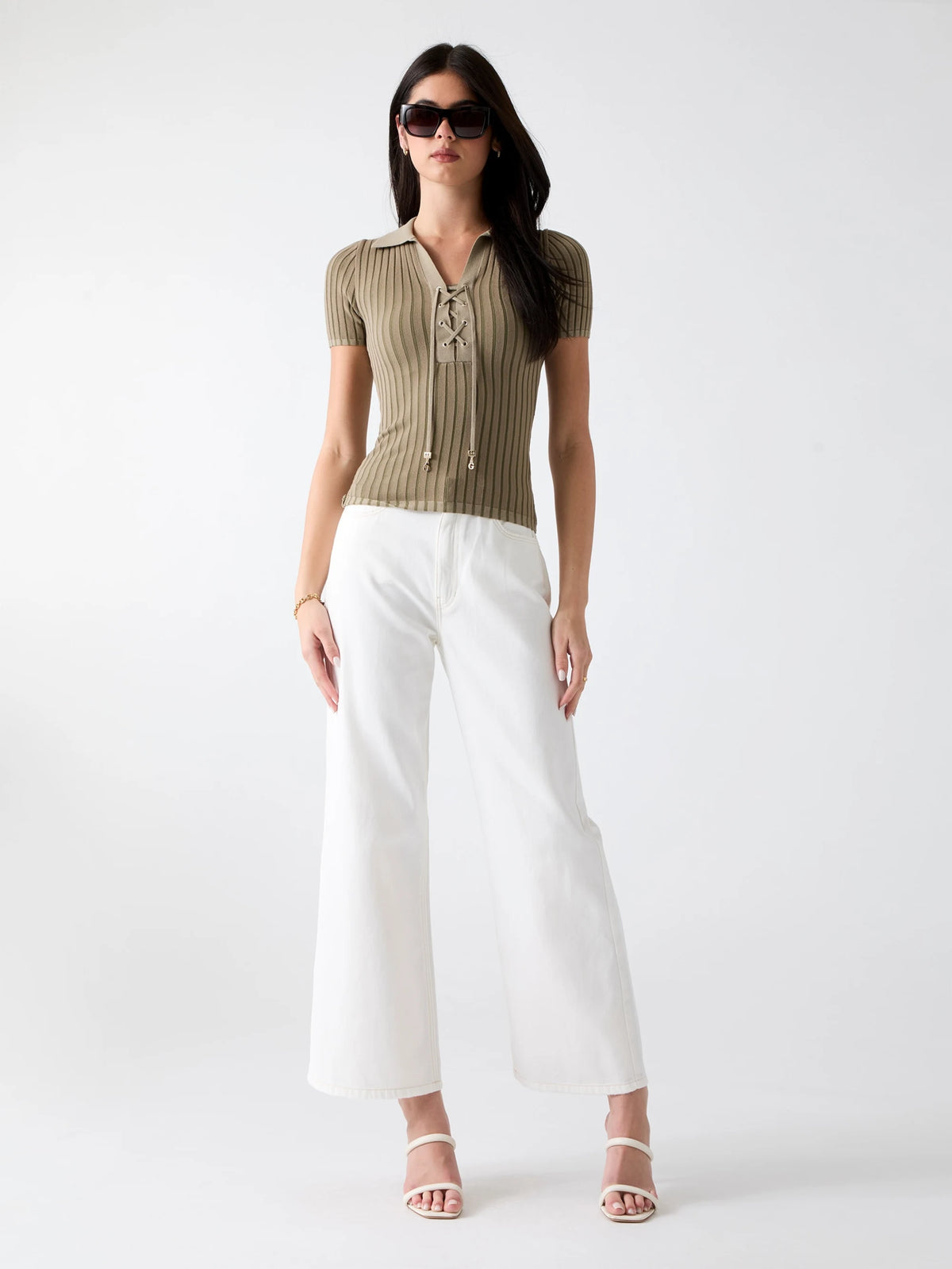 Sage And Olive Green Stri