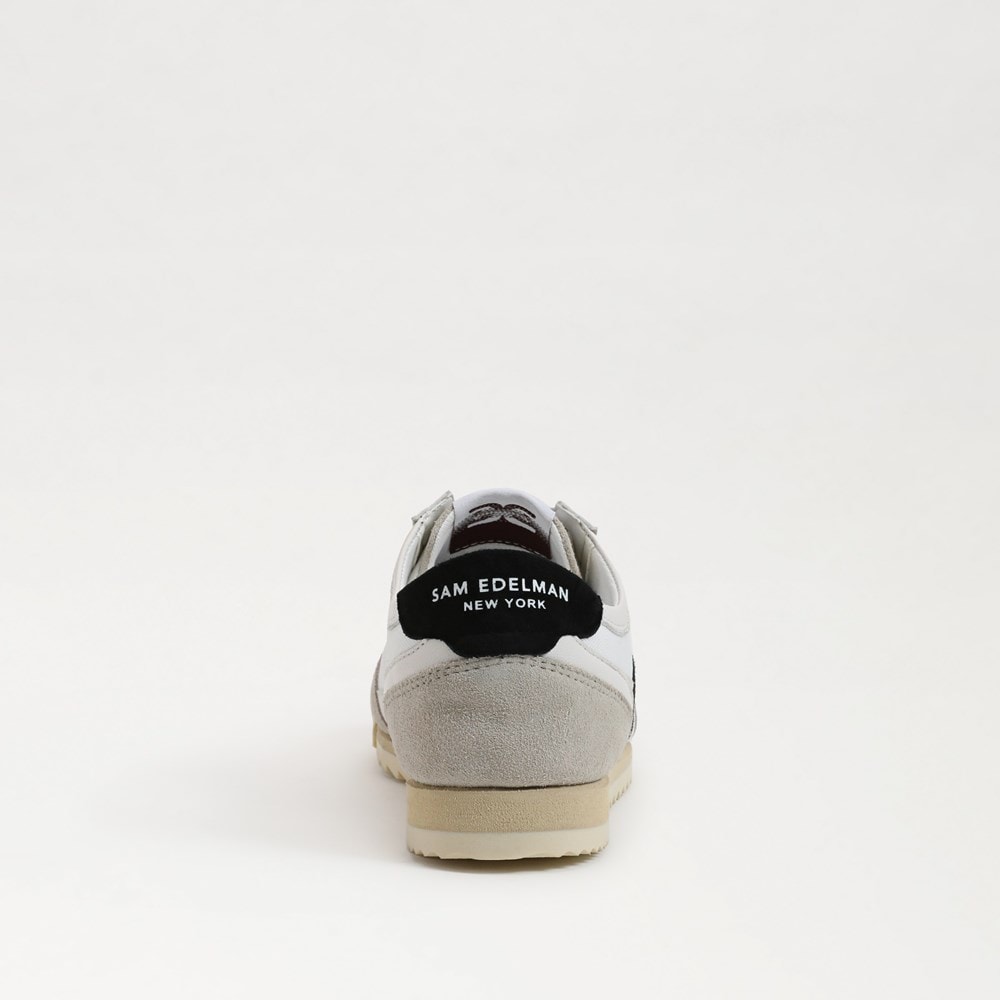 Greige/White/Black Leather