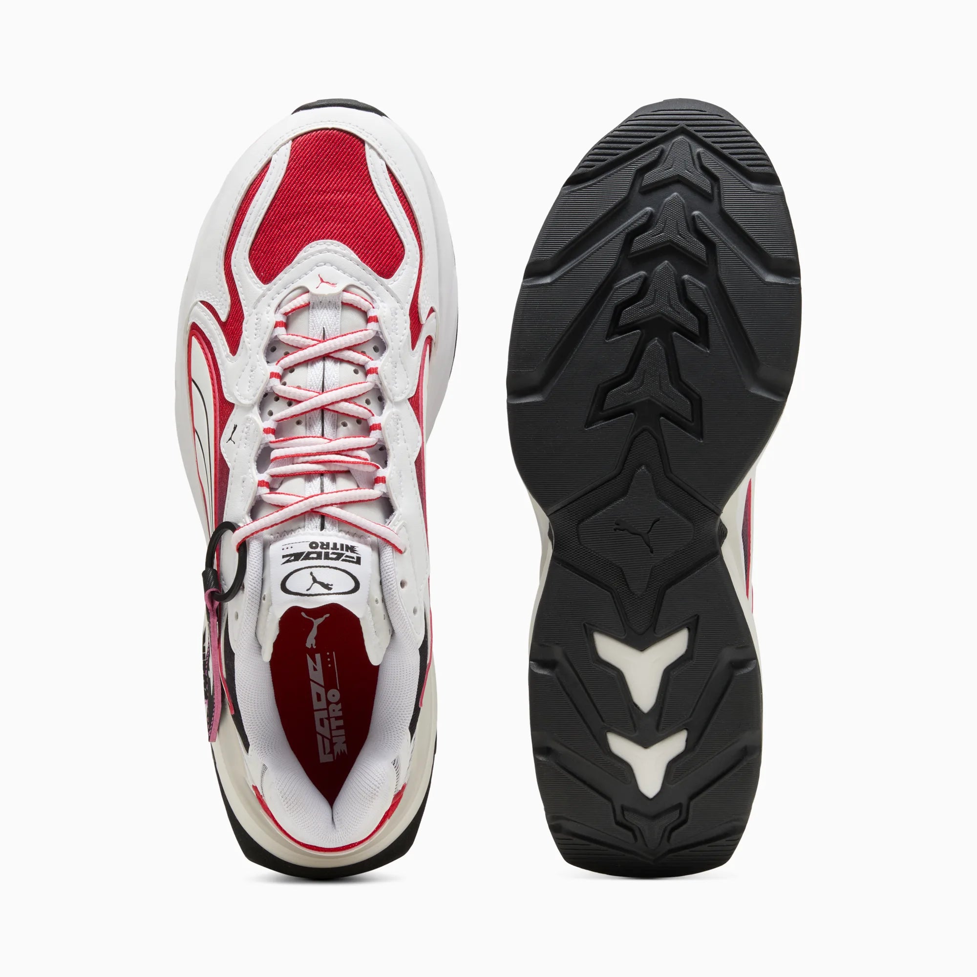 PUMA White-Pop Red