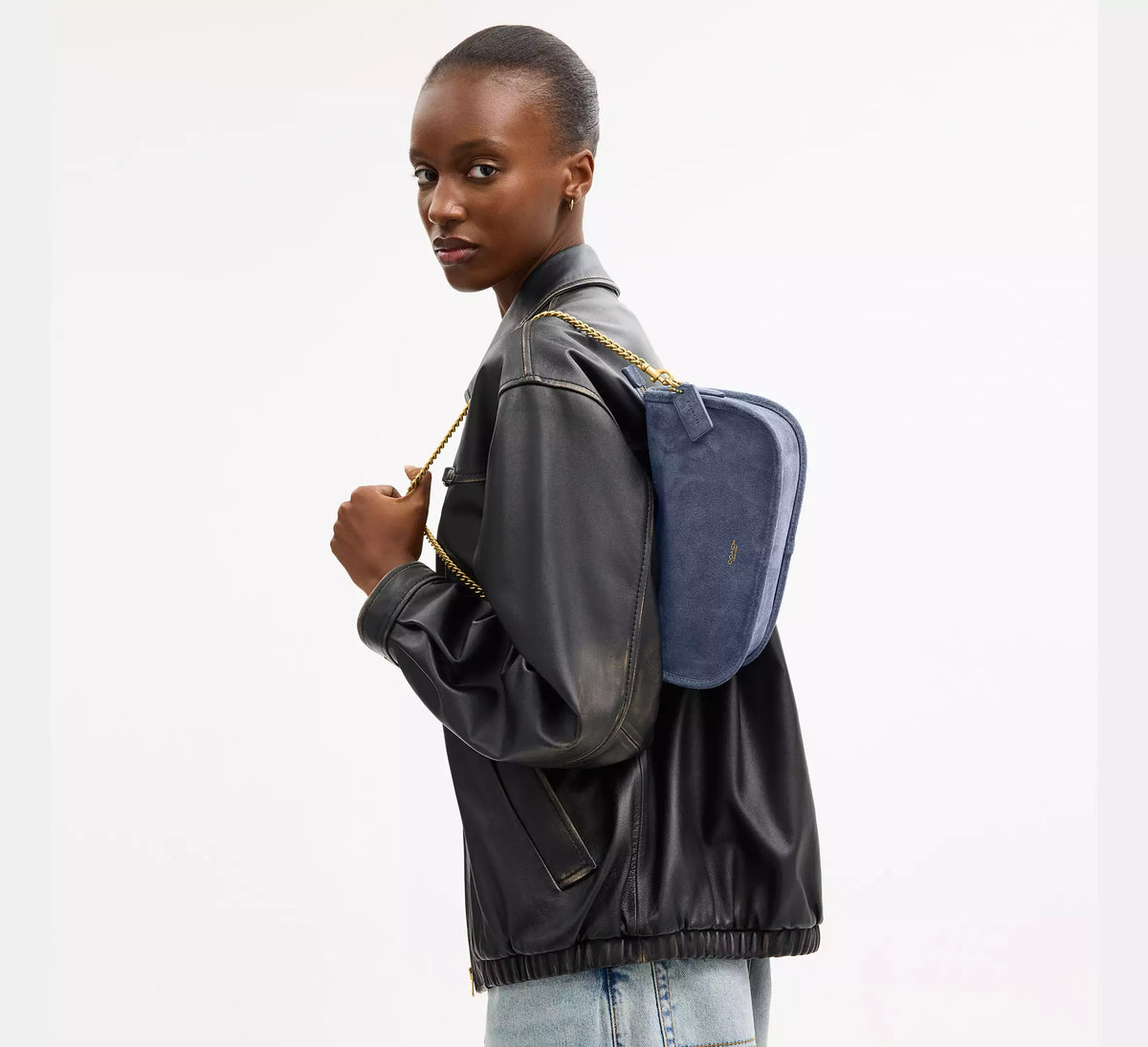 Brass/Light Denim