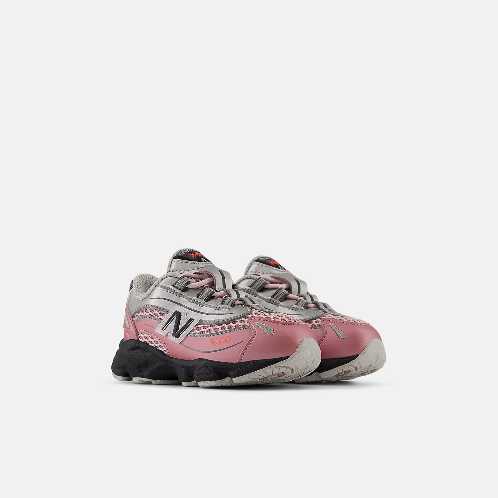 Pink Taffy With Silver Metallic And Urgent Red