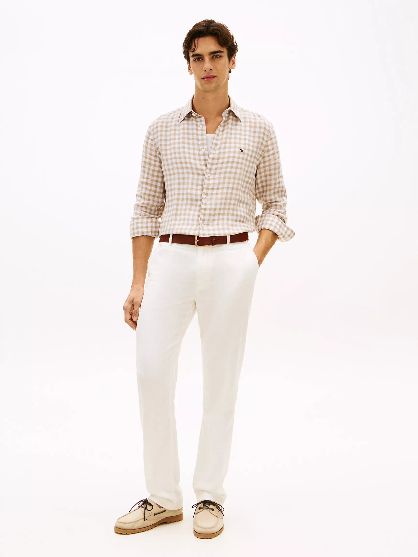 Sandalwood/White Check