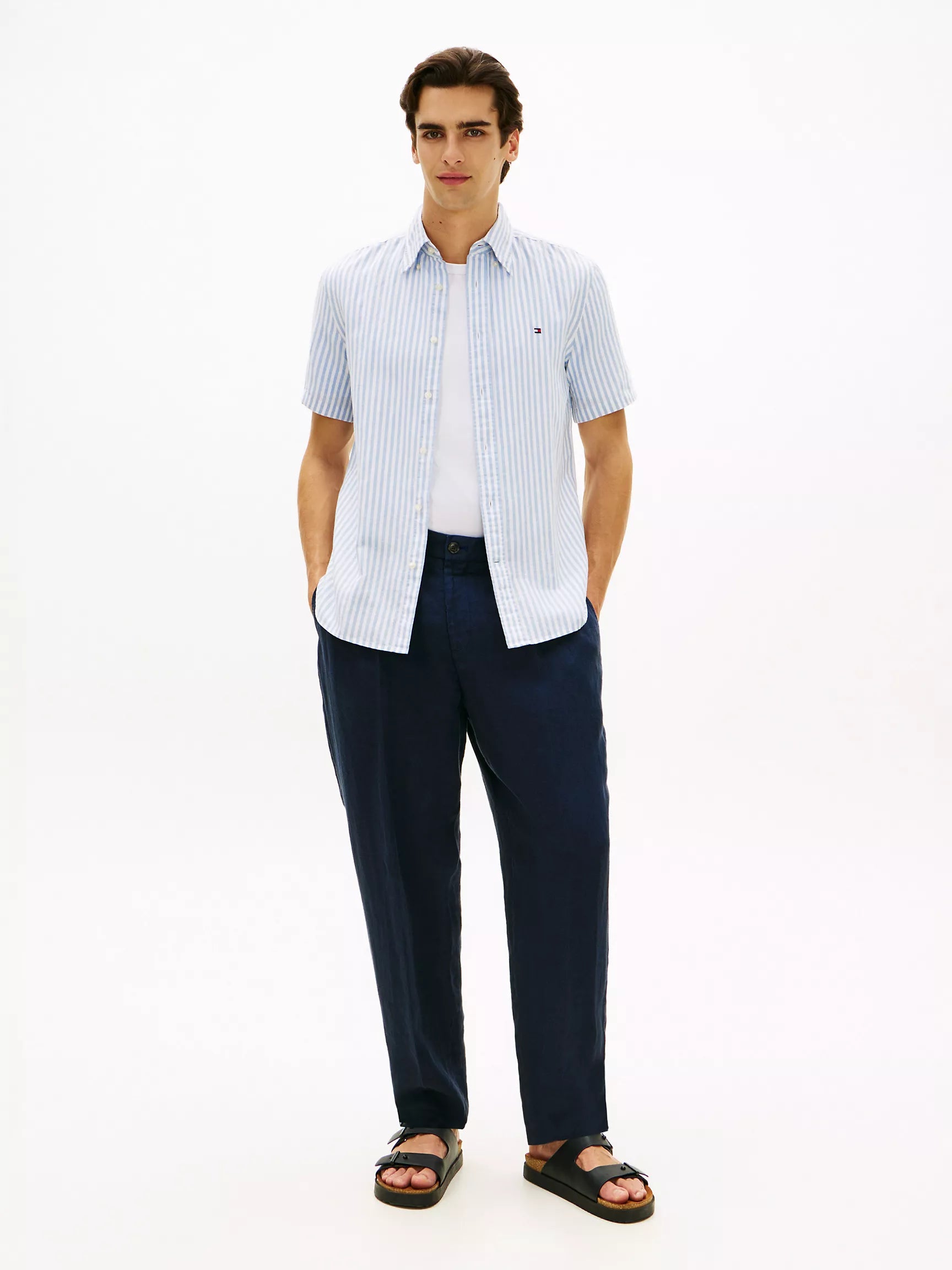 Cloudy Blue/White Stripe