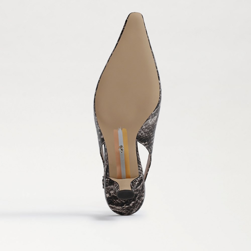 Brown Snake Print Leather