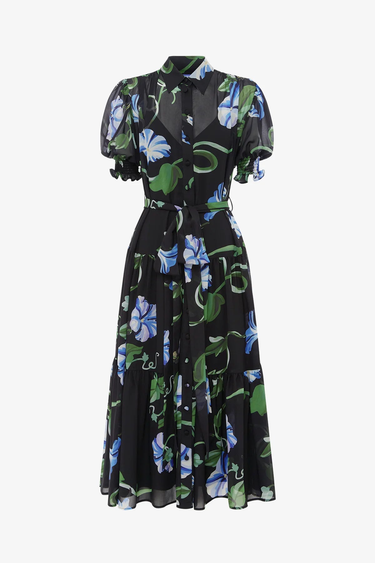 Vine Print in Ebony