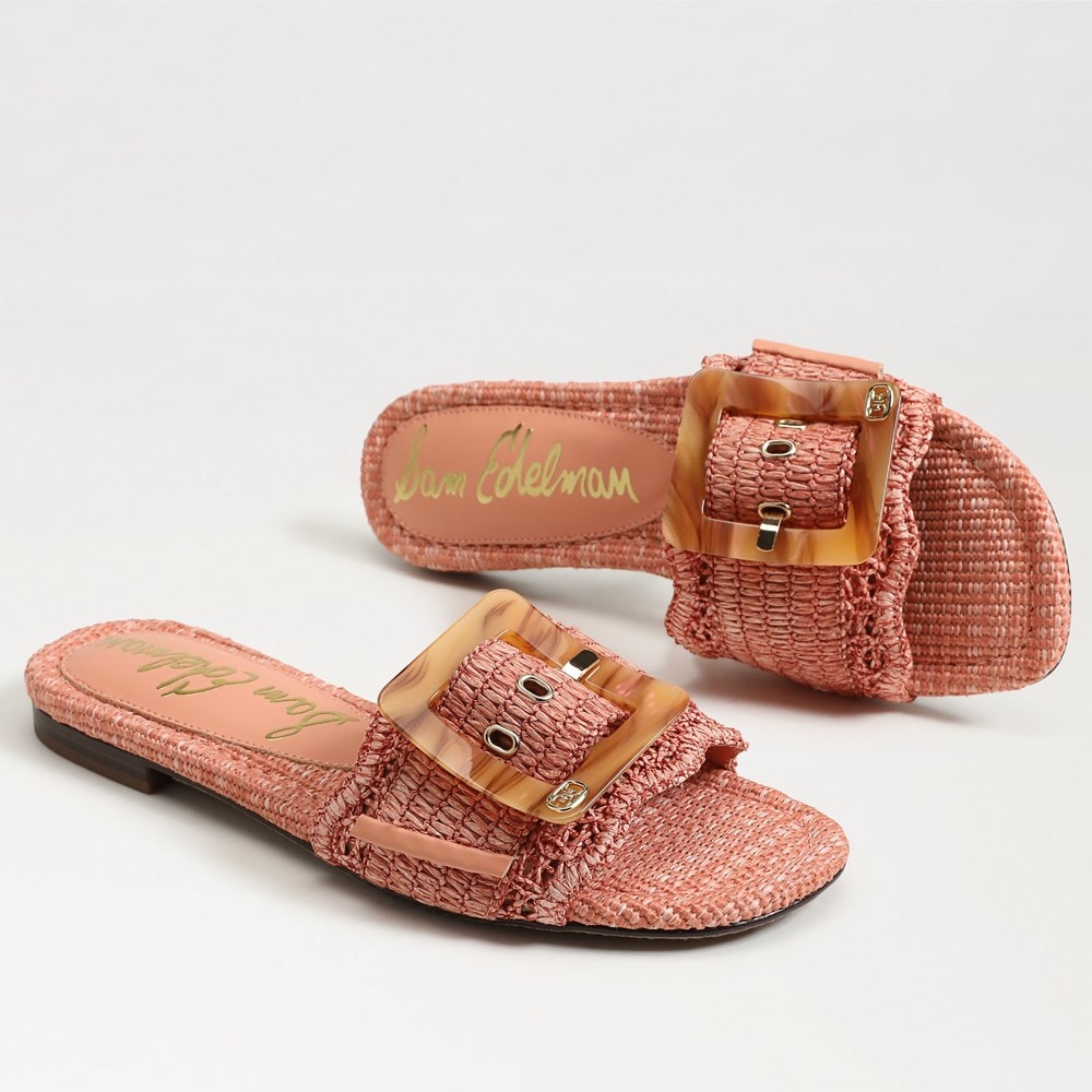 Shell Coral Faux Raffia