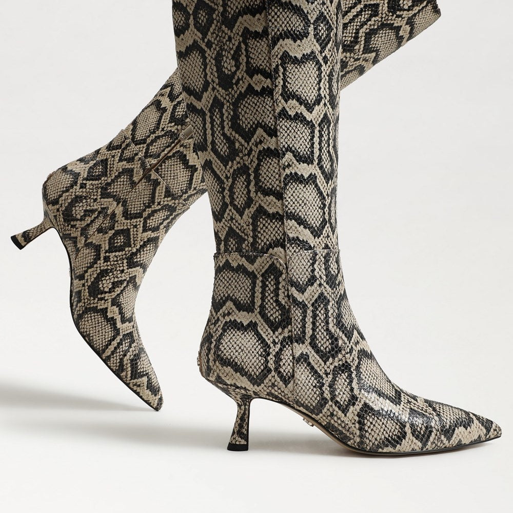 Roccia Grey Snake Print