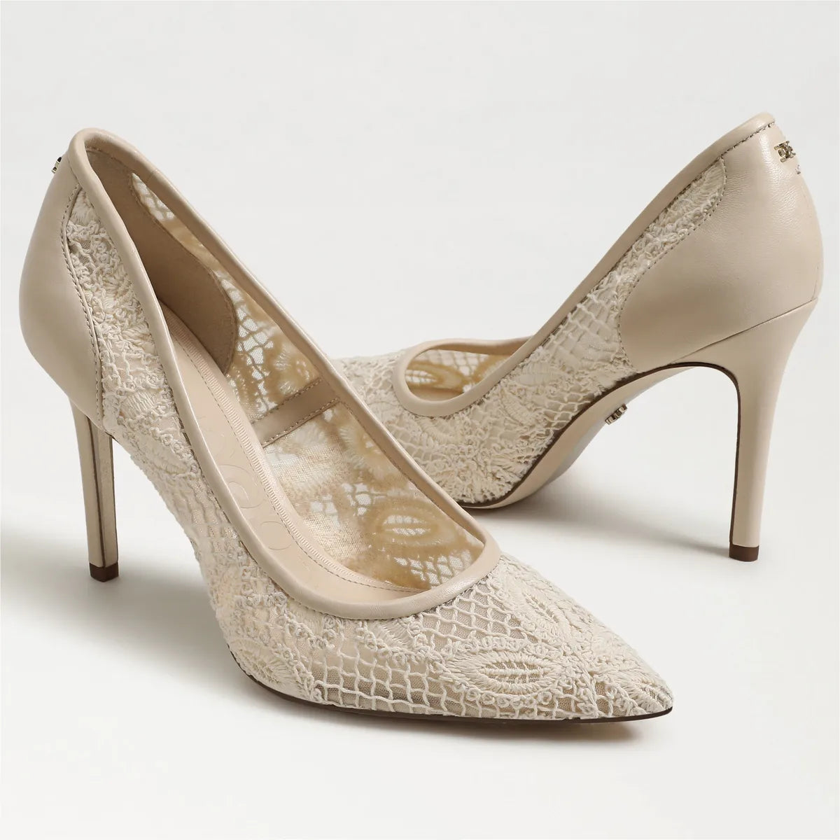 Warm Ivory Mesh Fabric