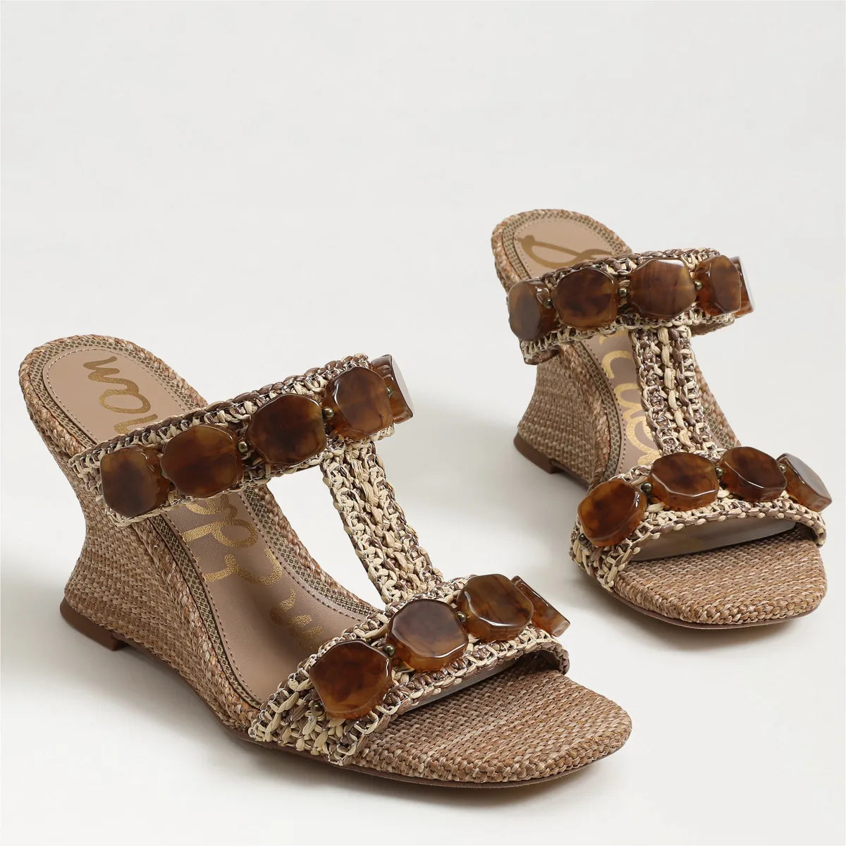 Twany Tan Multi Faux Raffia
