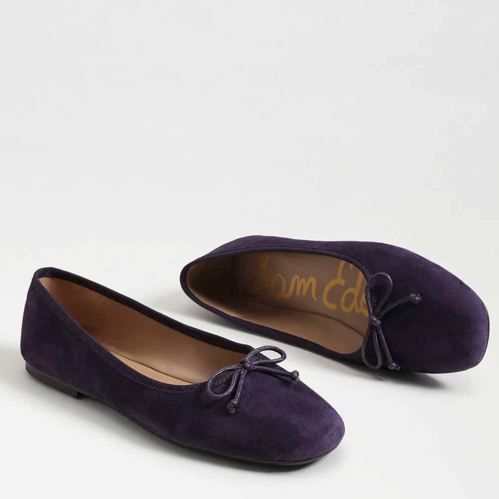 Deep Violet Suede Leather