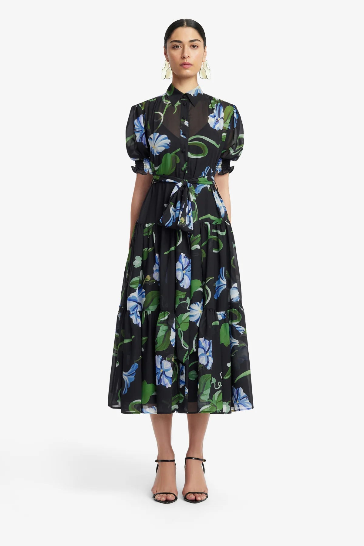 Vine Print in Ebony