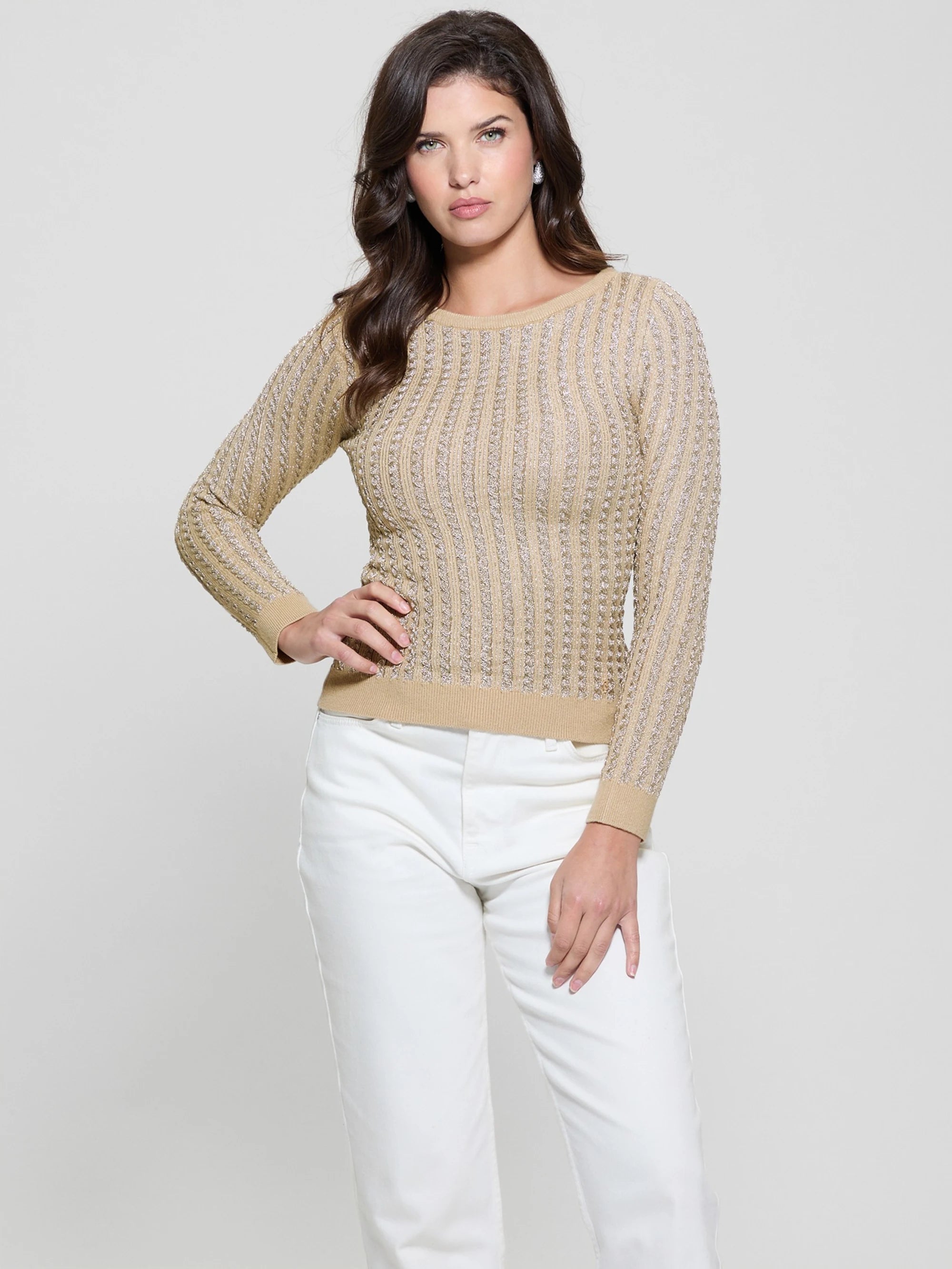 Safari Tan Gold Lurex