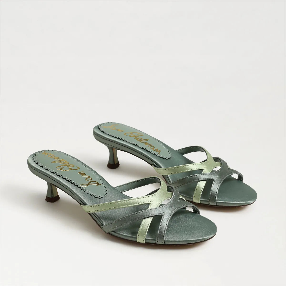 Sage Sky Satin Fabric