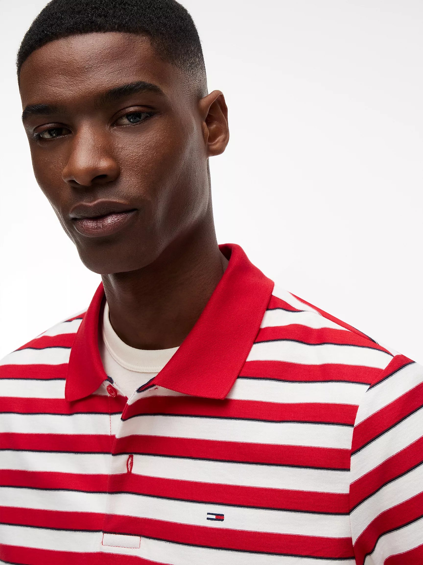 Ruby Red/White Stripe