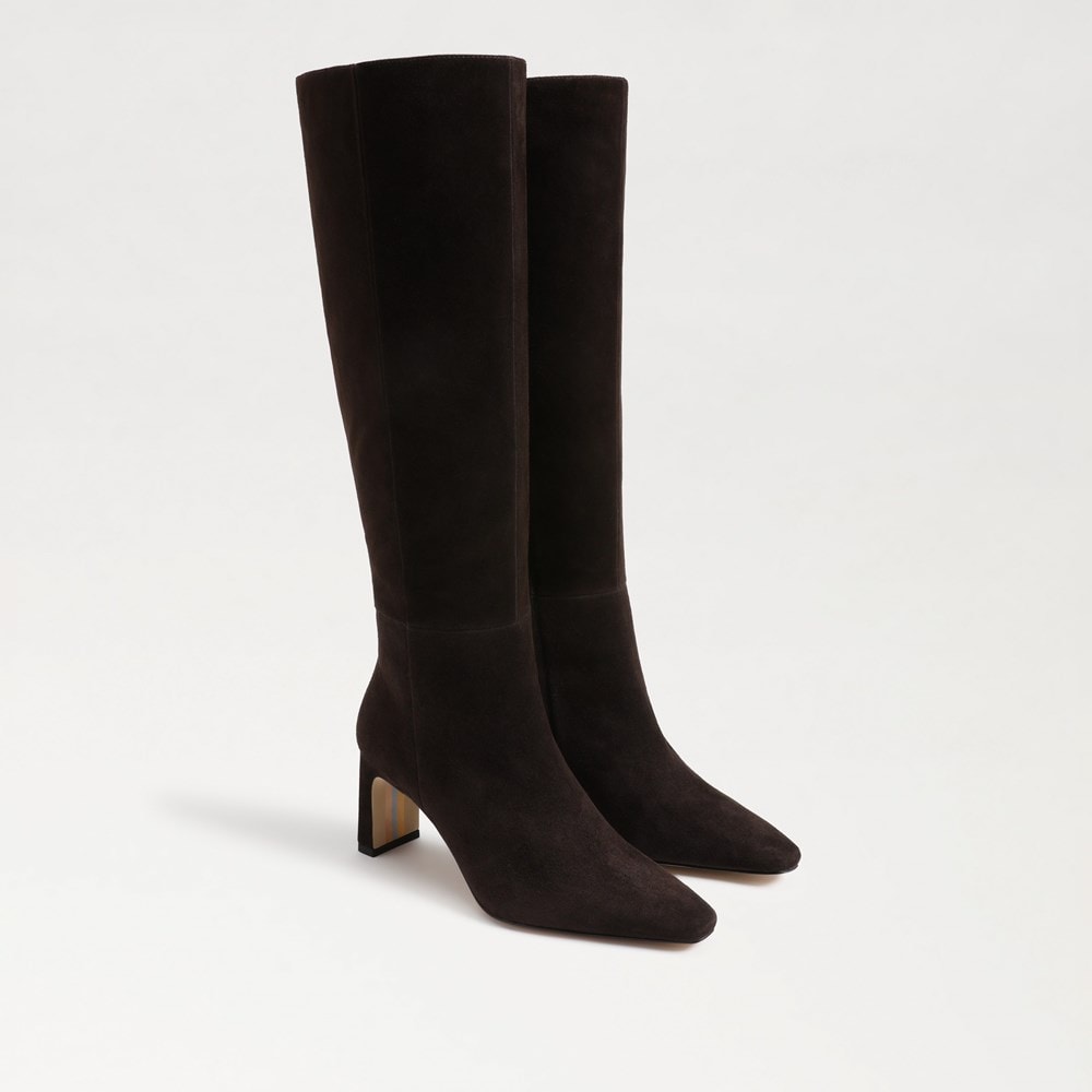 Chocolate Brown Suede