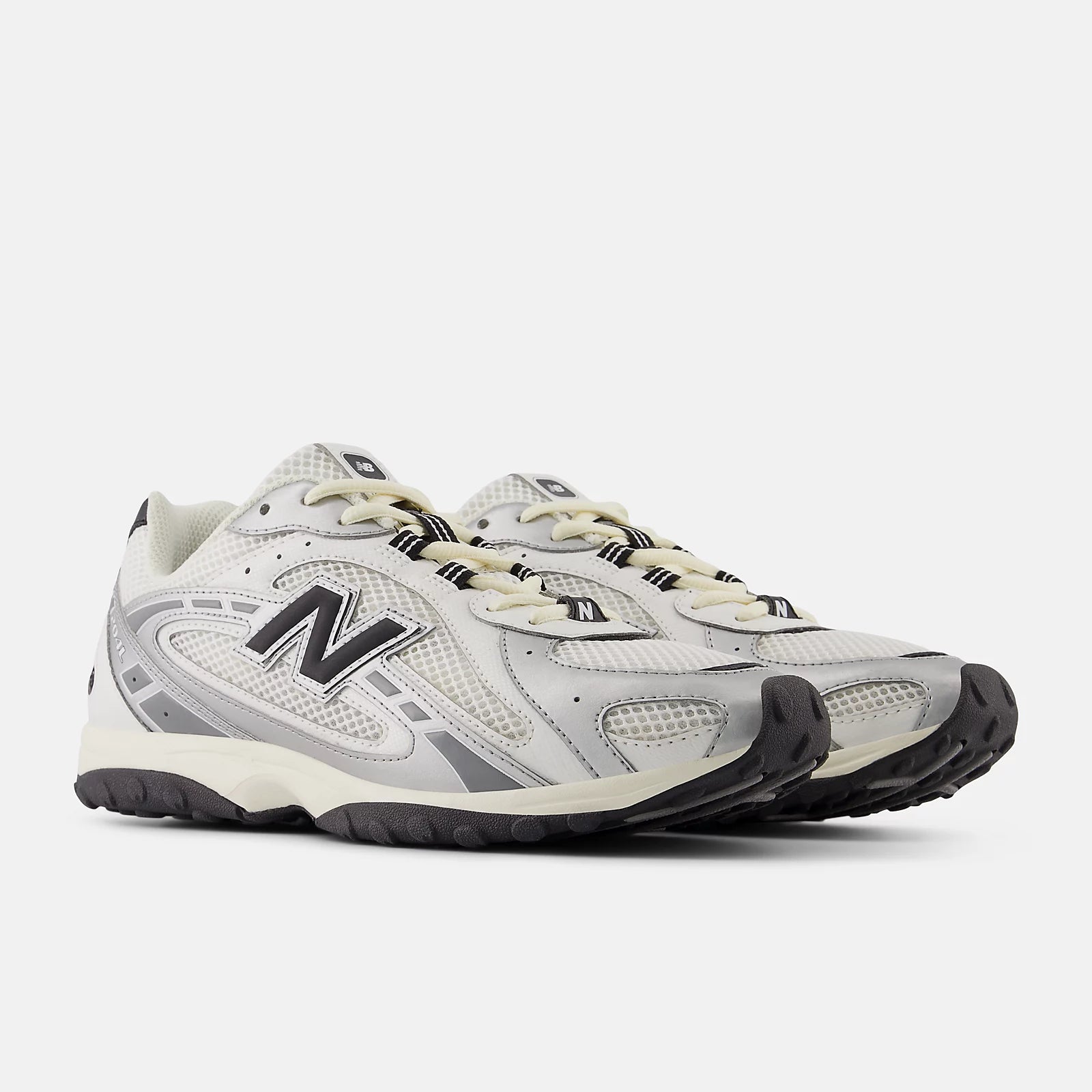 Silver Metallic With Black