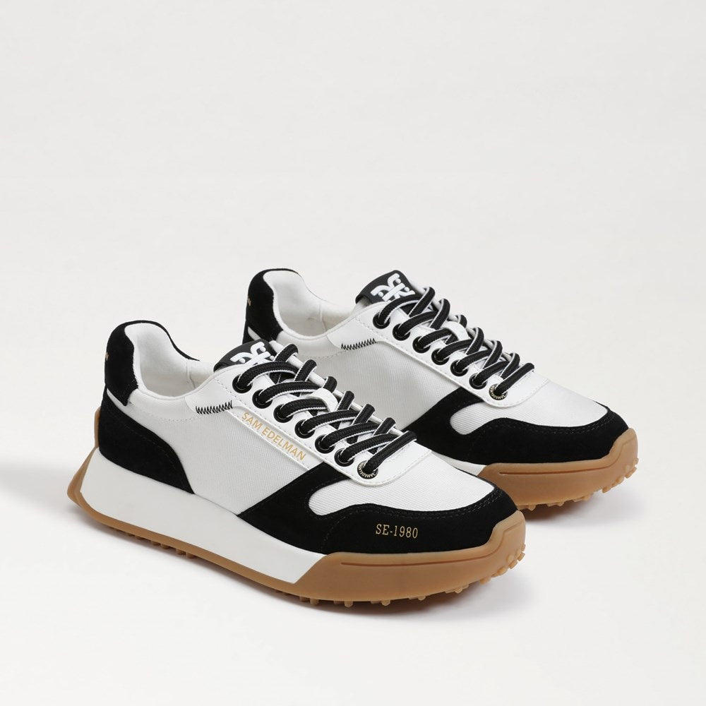 Black Suede/ White Nylon
