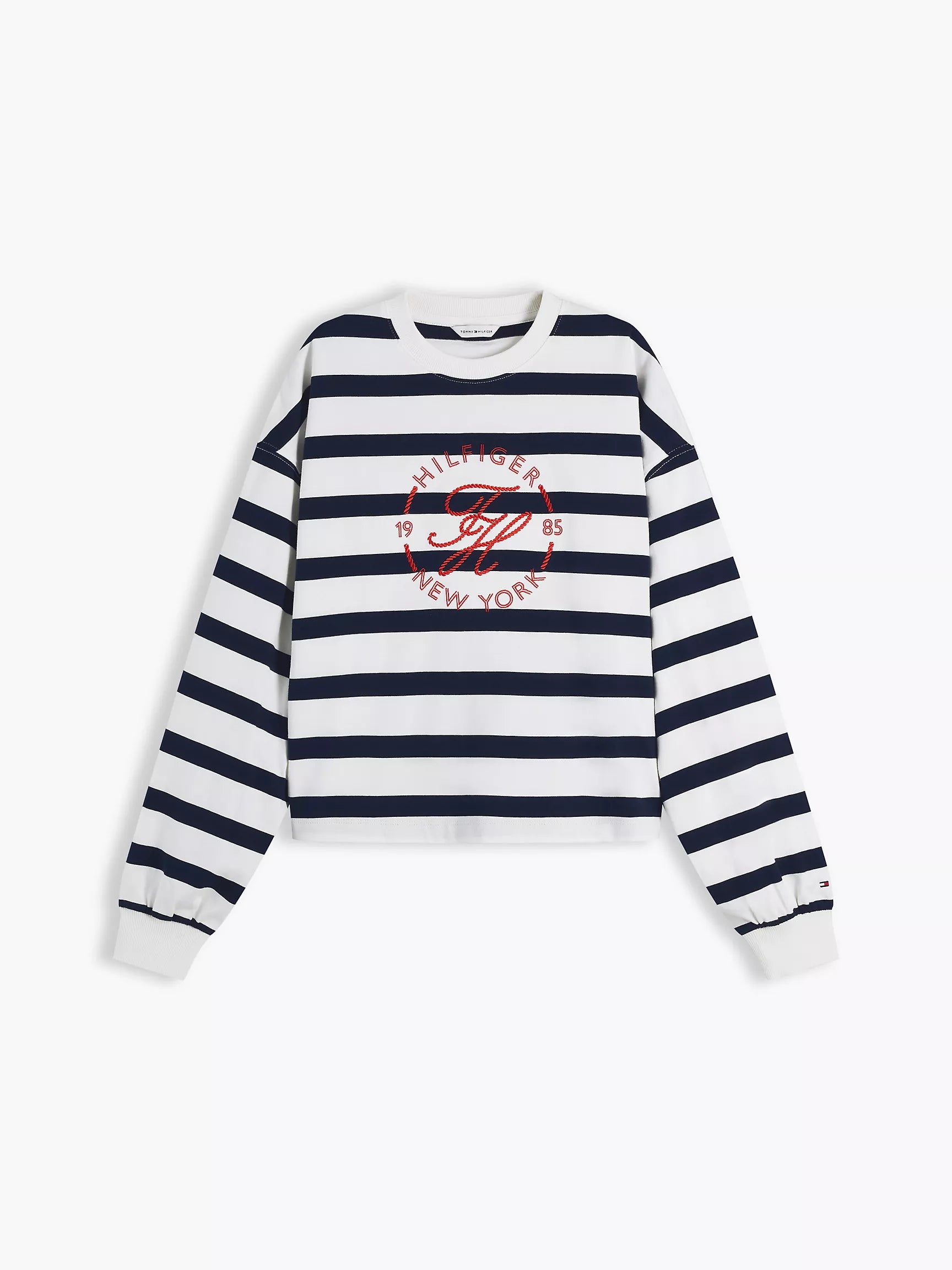 Ecru / Navy Blue Stripe