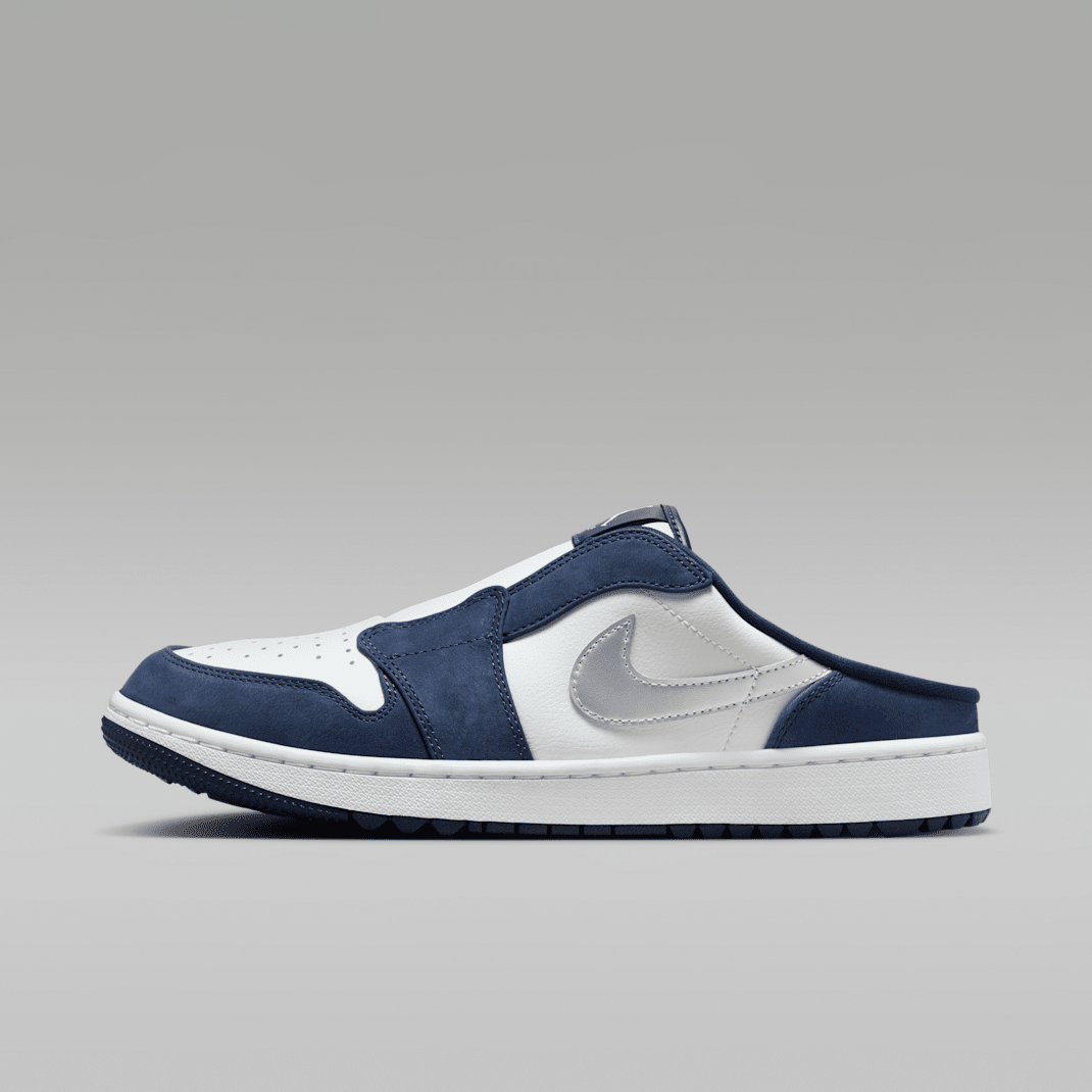 White/Midnight Navy/Metallic Silver