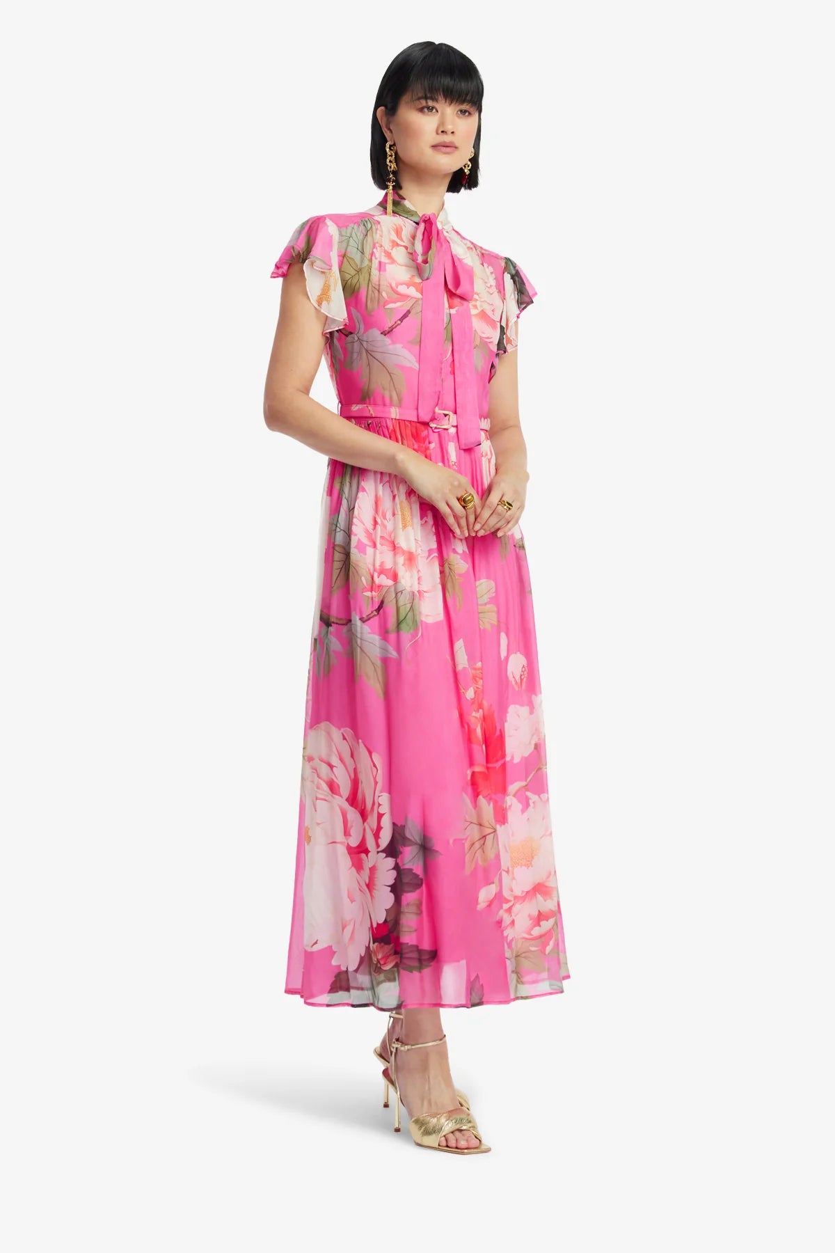 Peony Print in Fuchsia