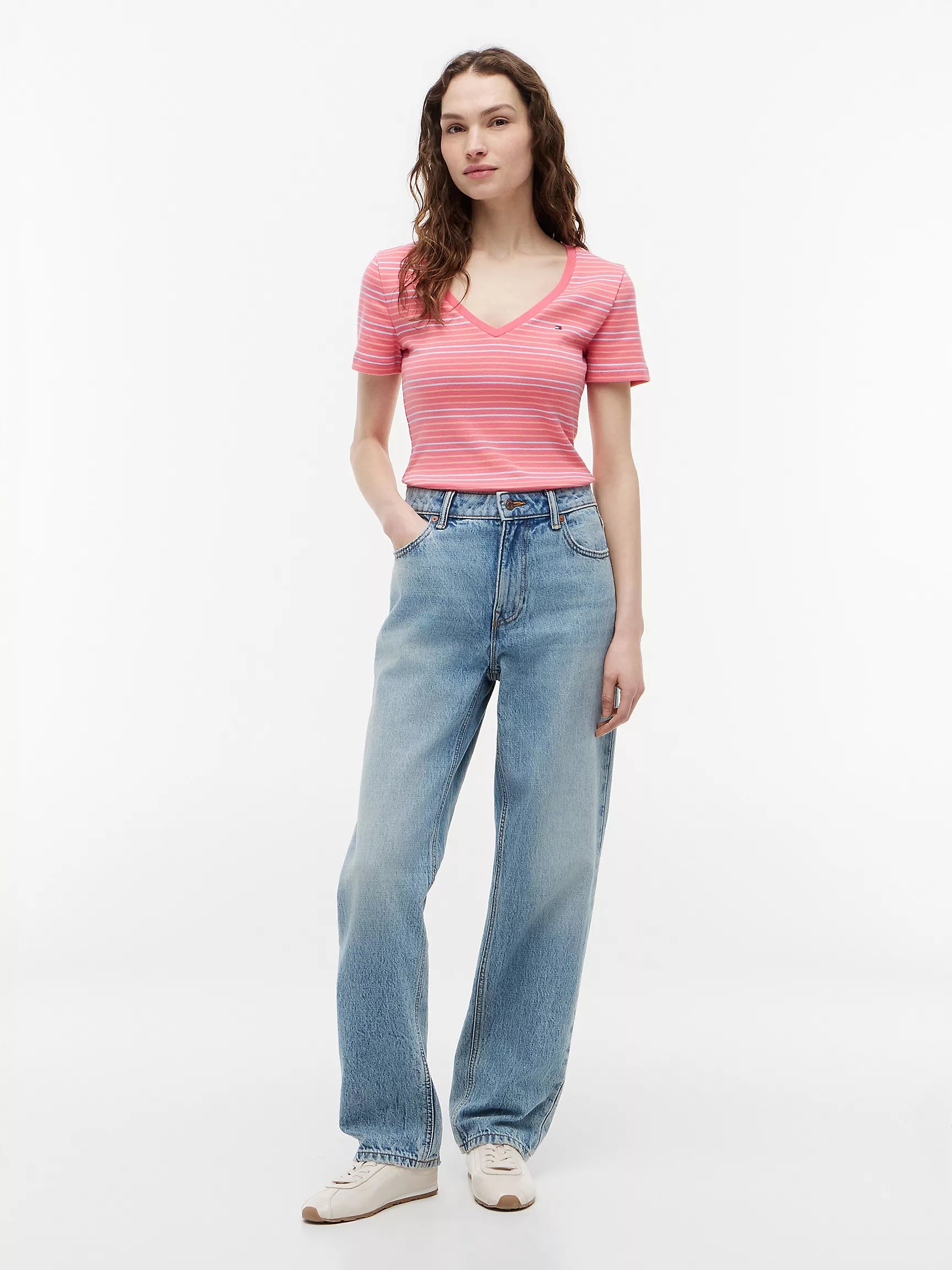 Garden Rose / Coral Stripe