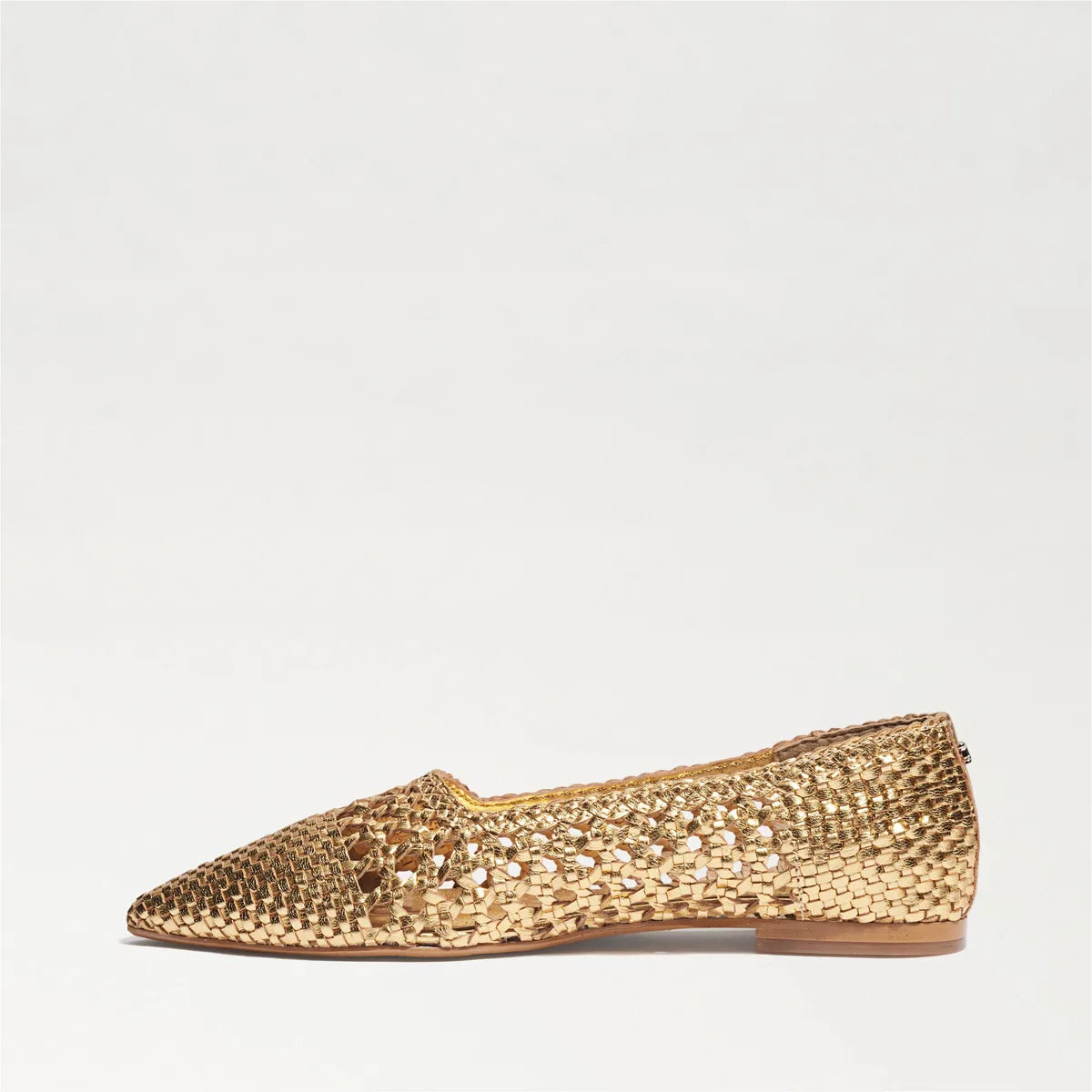 Gold Woven Leather