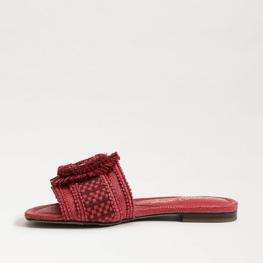 Summer Red Faux Raffia