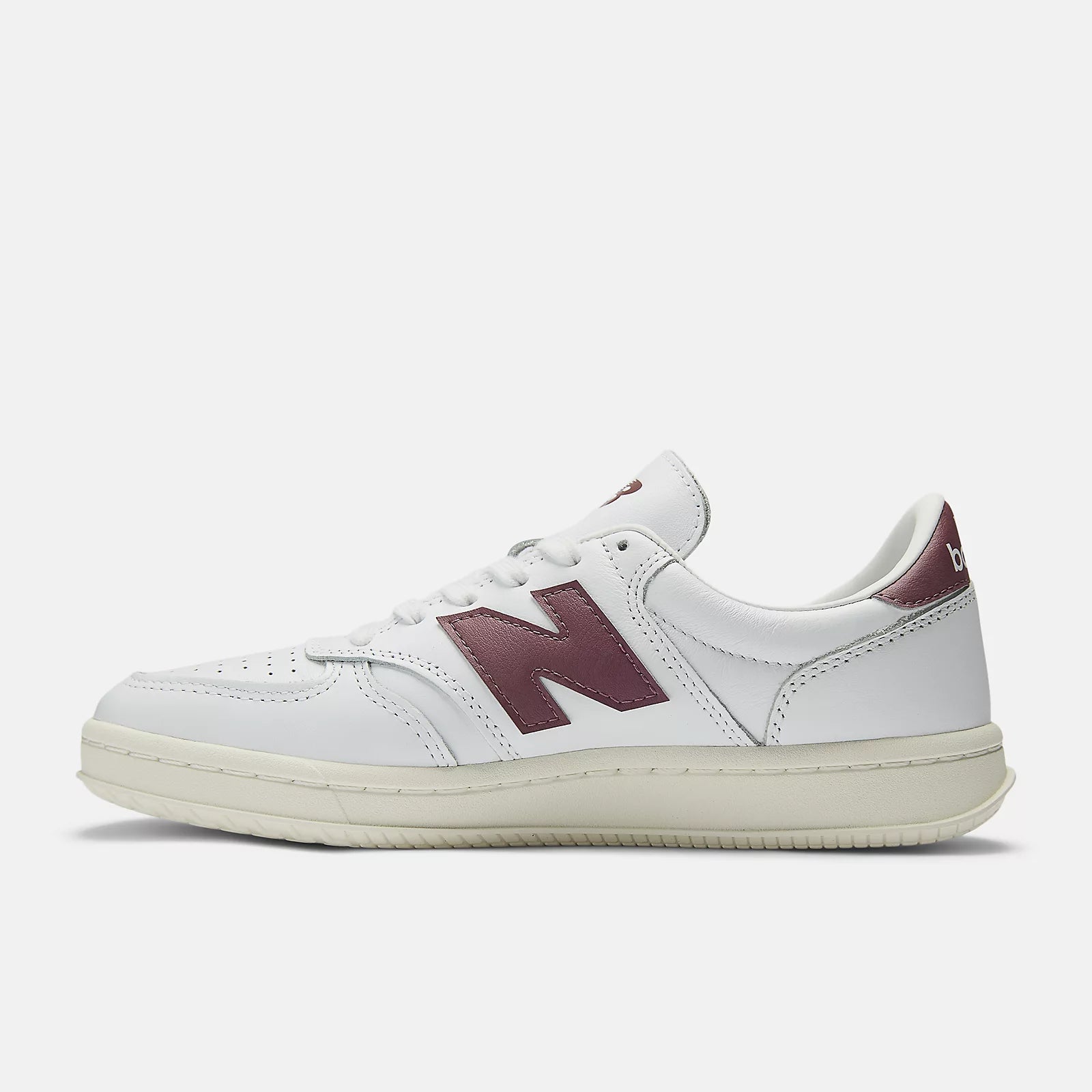 White With Washed Burgundy