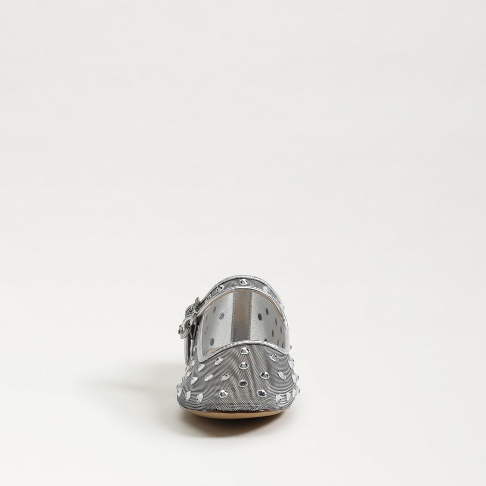 Soft Silver Mesh Fabric