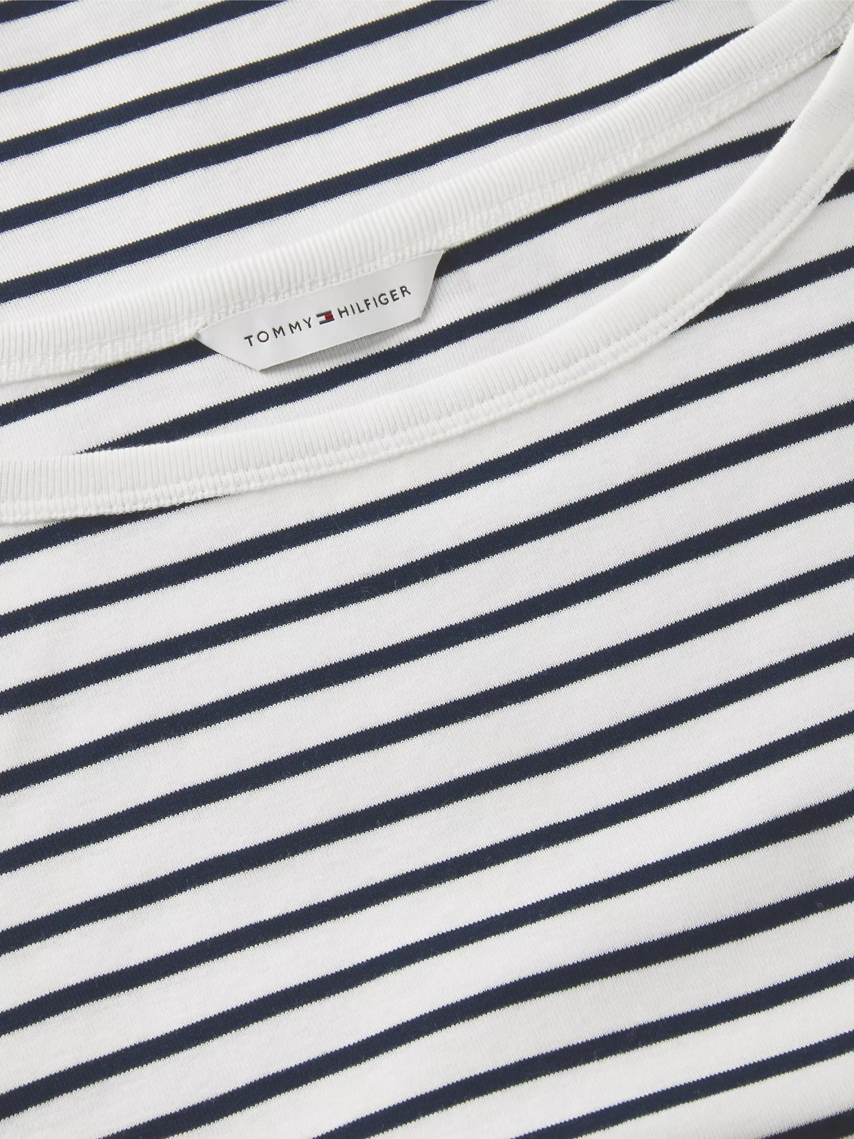 Navy Blue / Ecru Stripe