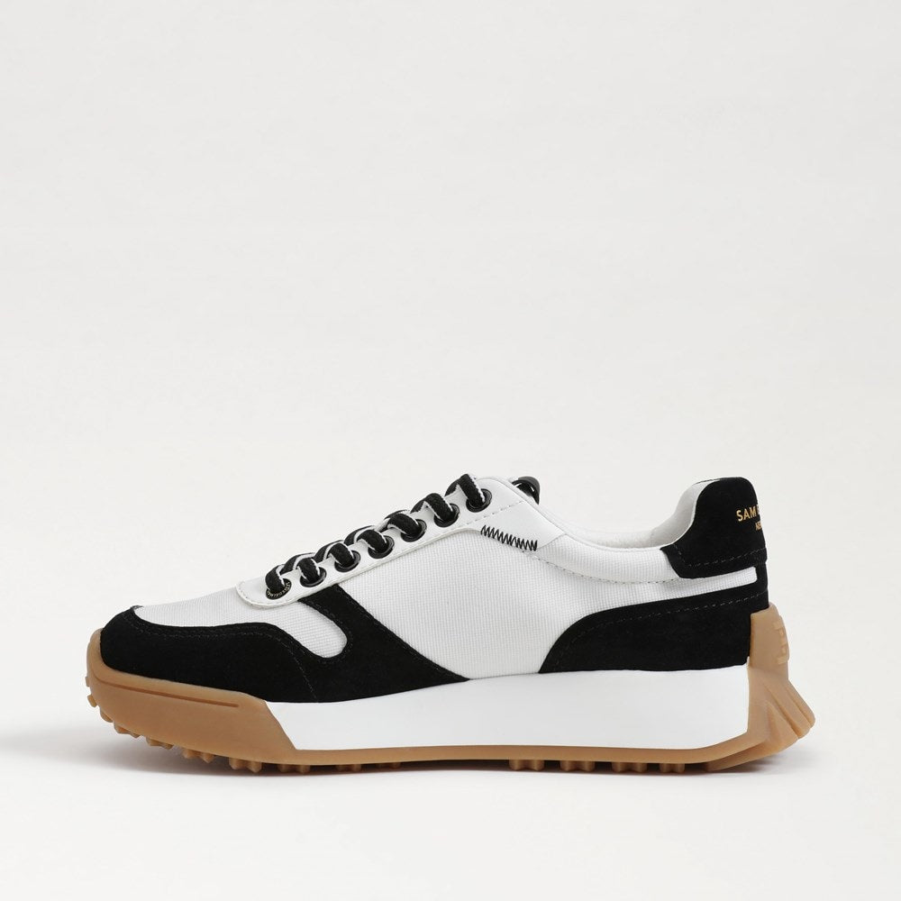 Black Suede/ White Nylon