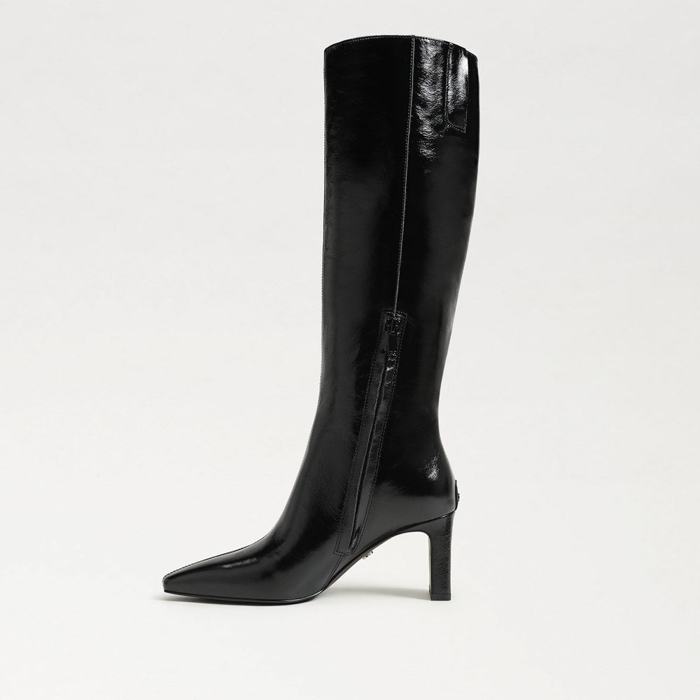 High Polish Black Leather