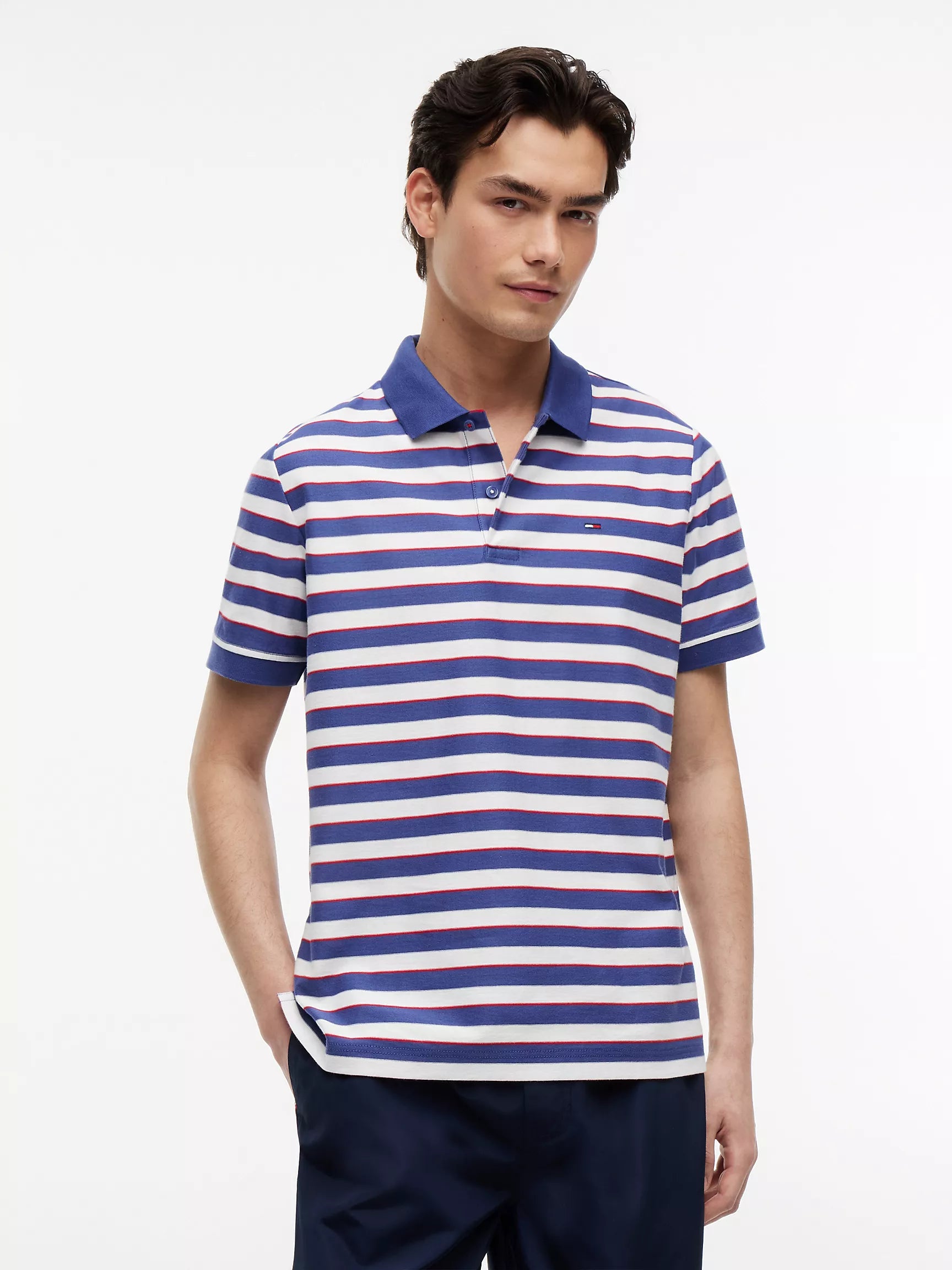 Blue Storm/White Stripe