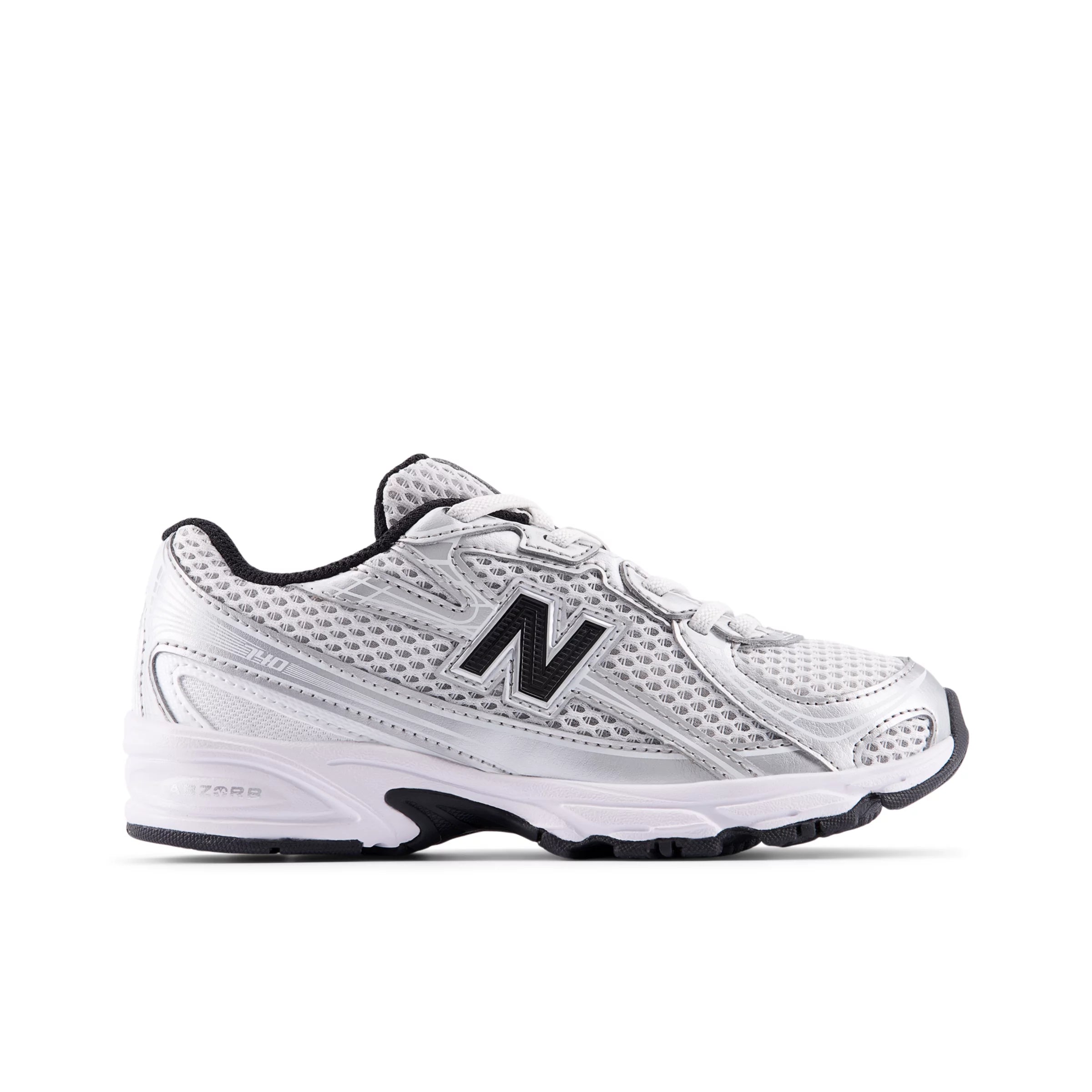 Silver Metallic With Black