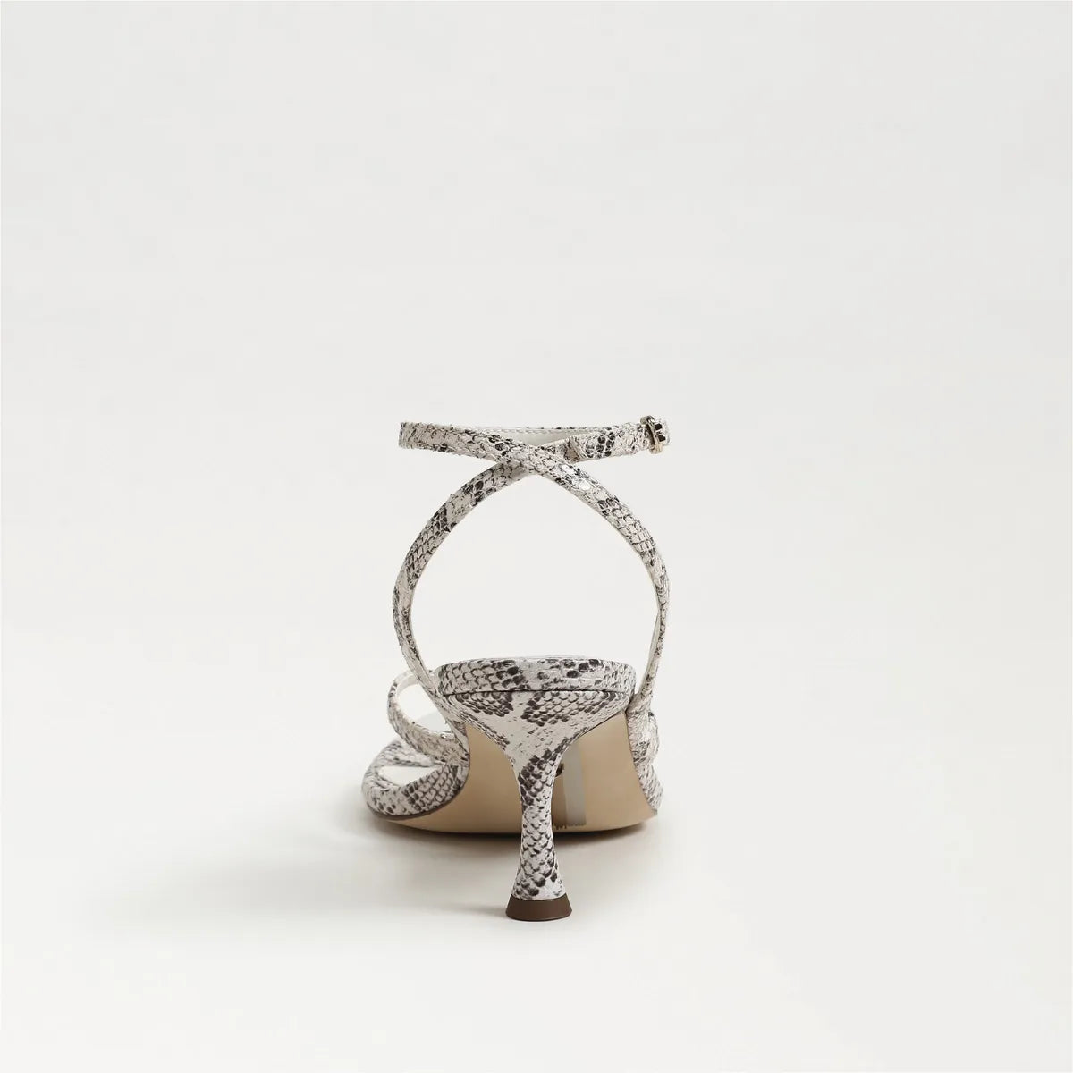 Ivory Snake Print Leather