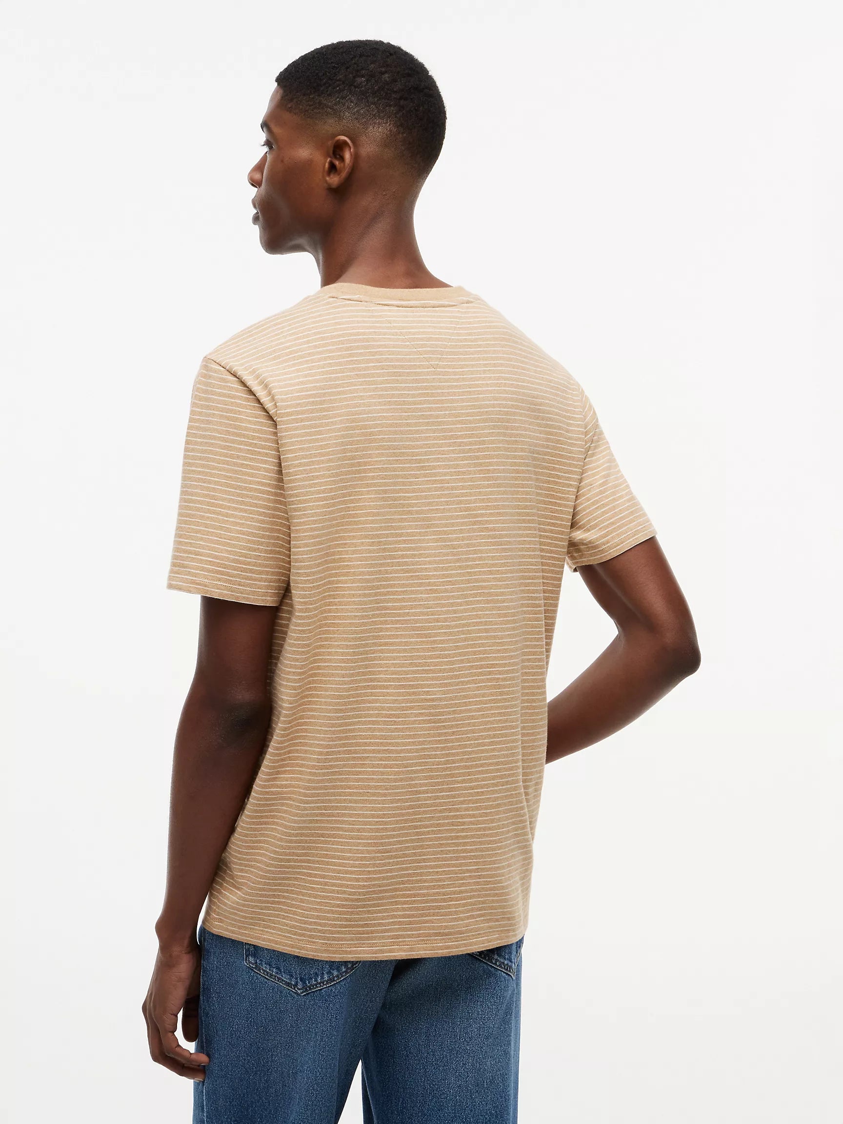 Iconic Camel Heather Stripe