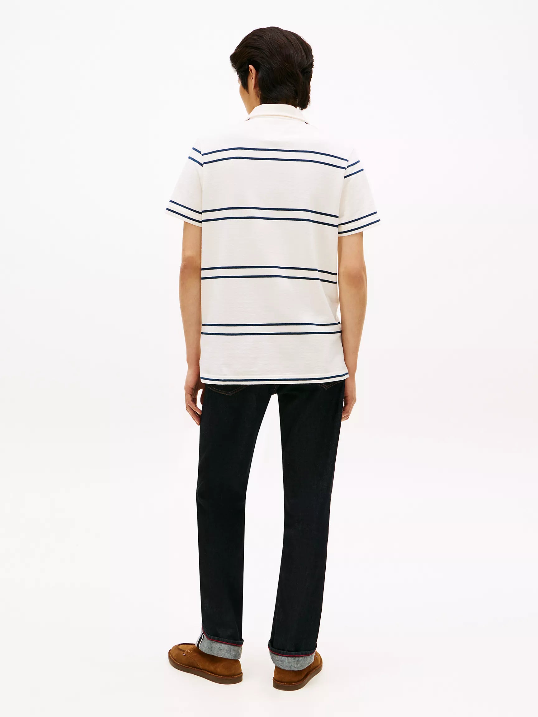 Ivory Petal/Pitch Blue Stripe