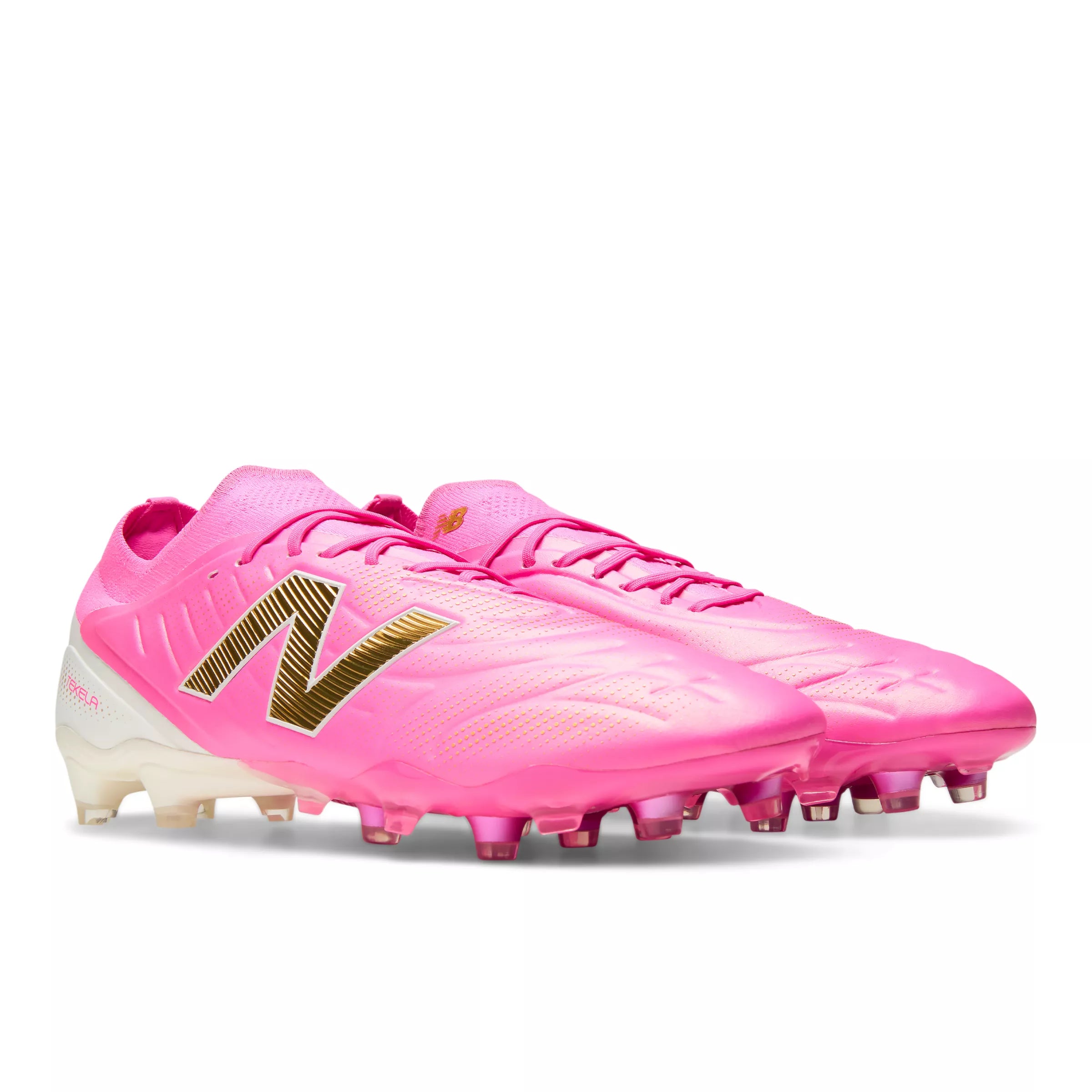 Pink Heat With Metallic Gold And Pink Satin