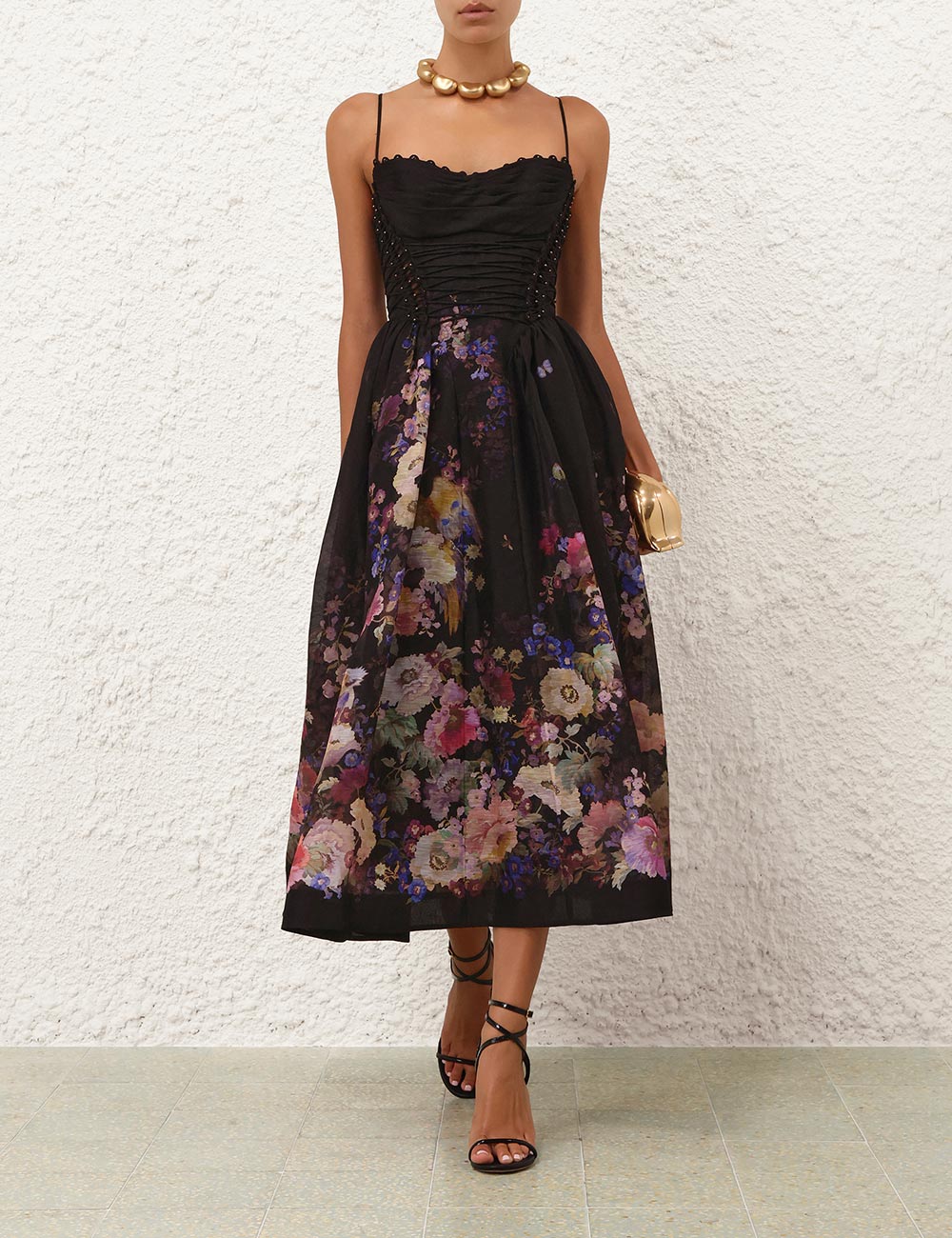 Black Multi Floral
