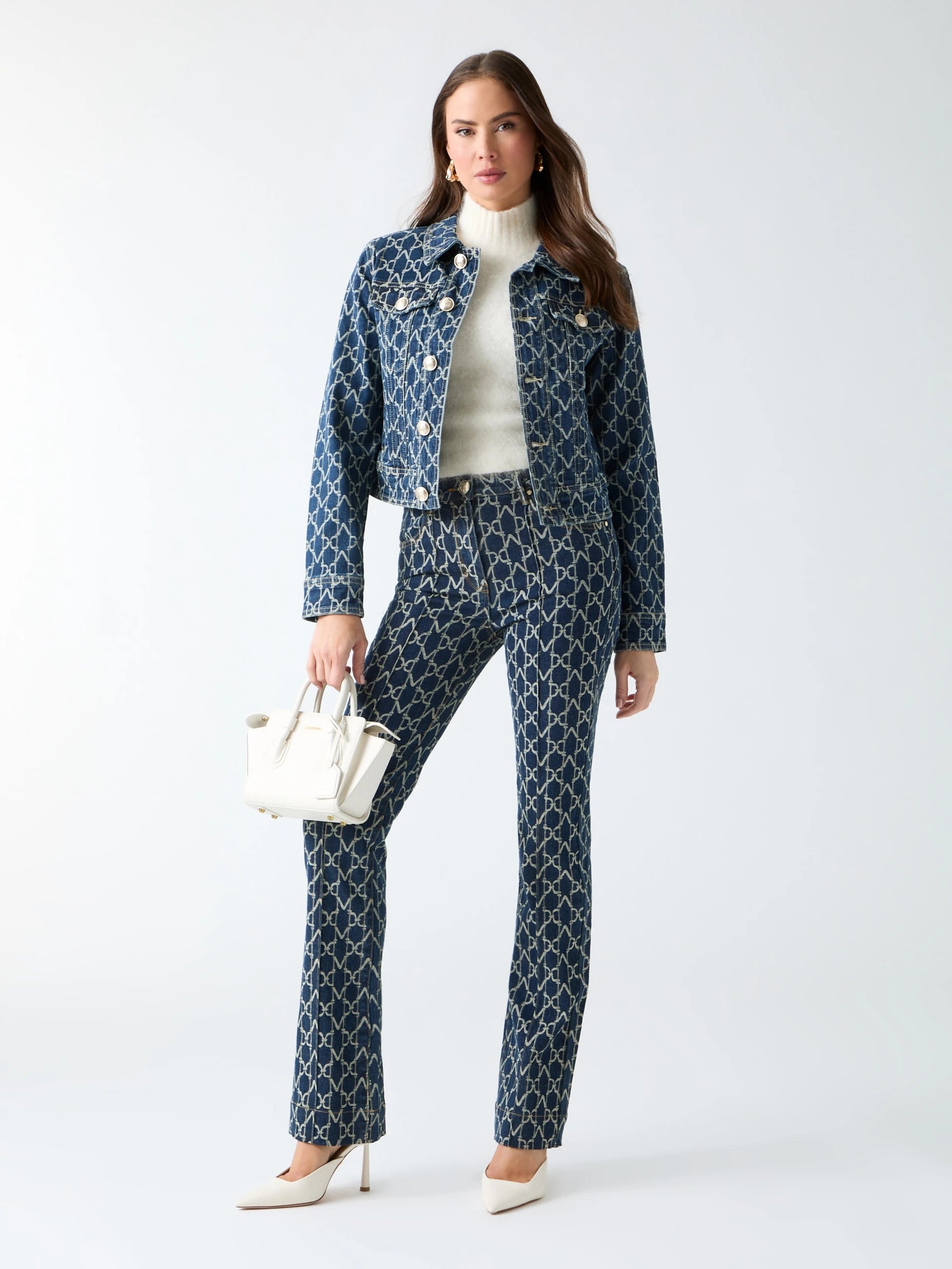 Monogram Jacquard Blue Be