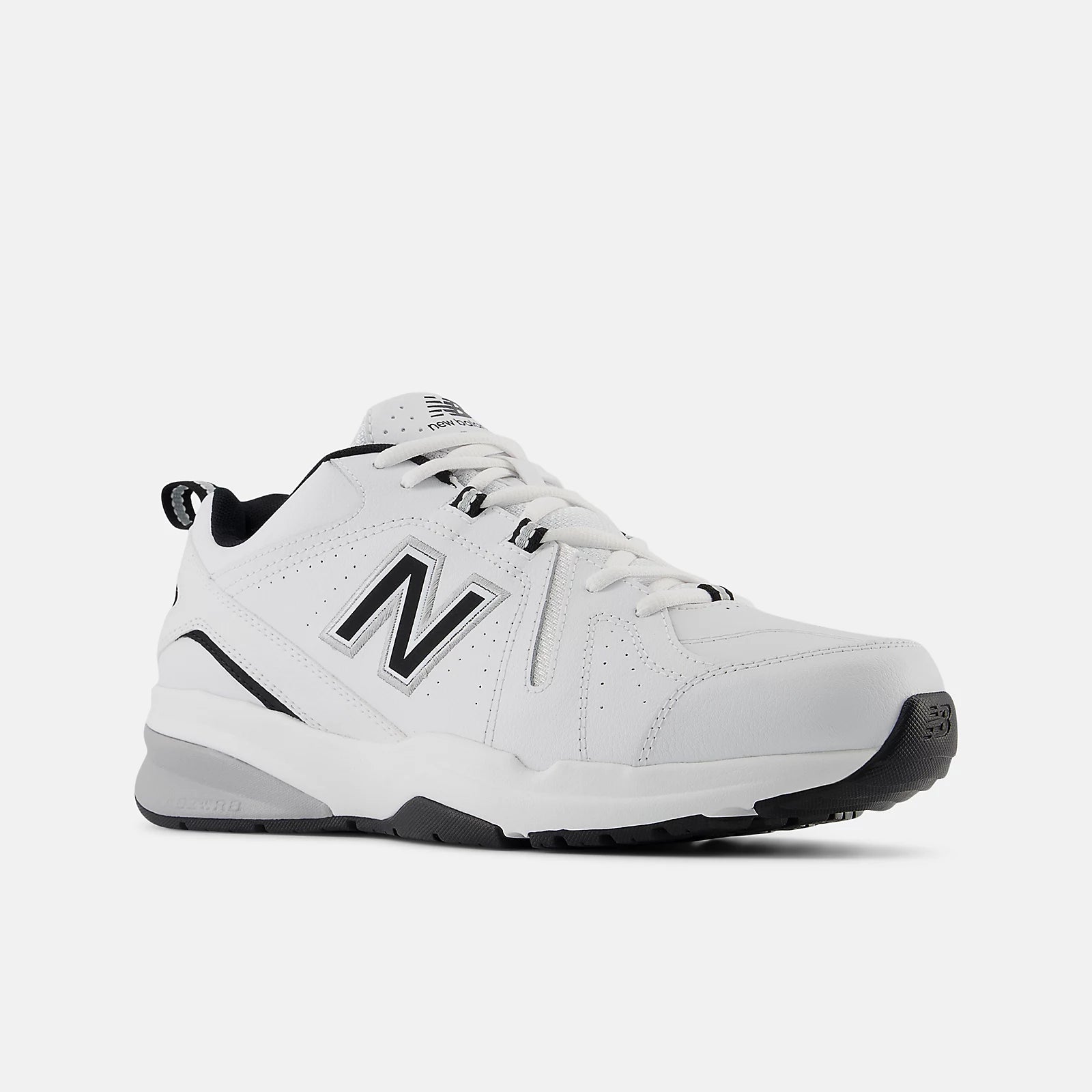 Nb White With Black 100 And Silver Metallic