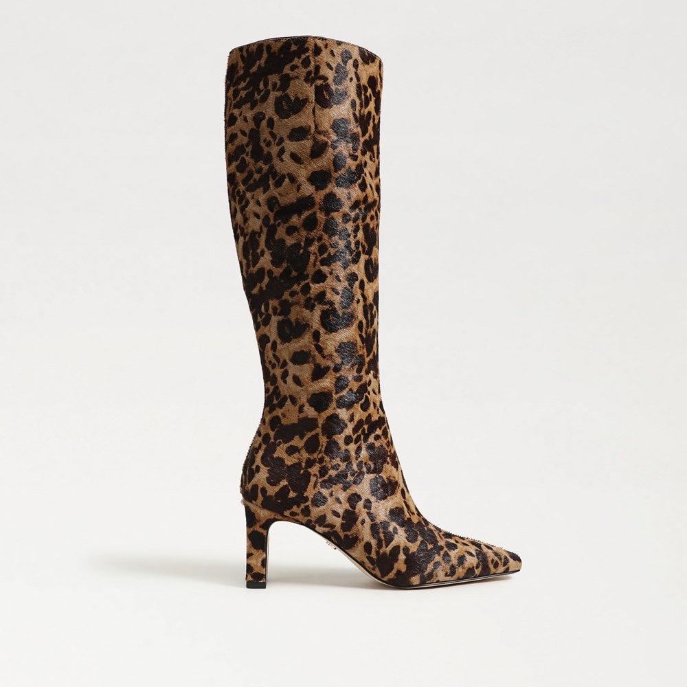 Brown Leopard Print Calf Hair