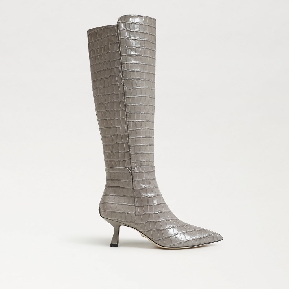 Antico Gray Croco Leather