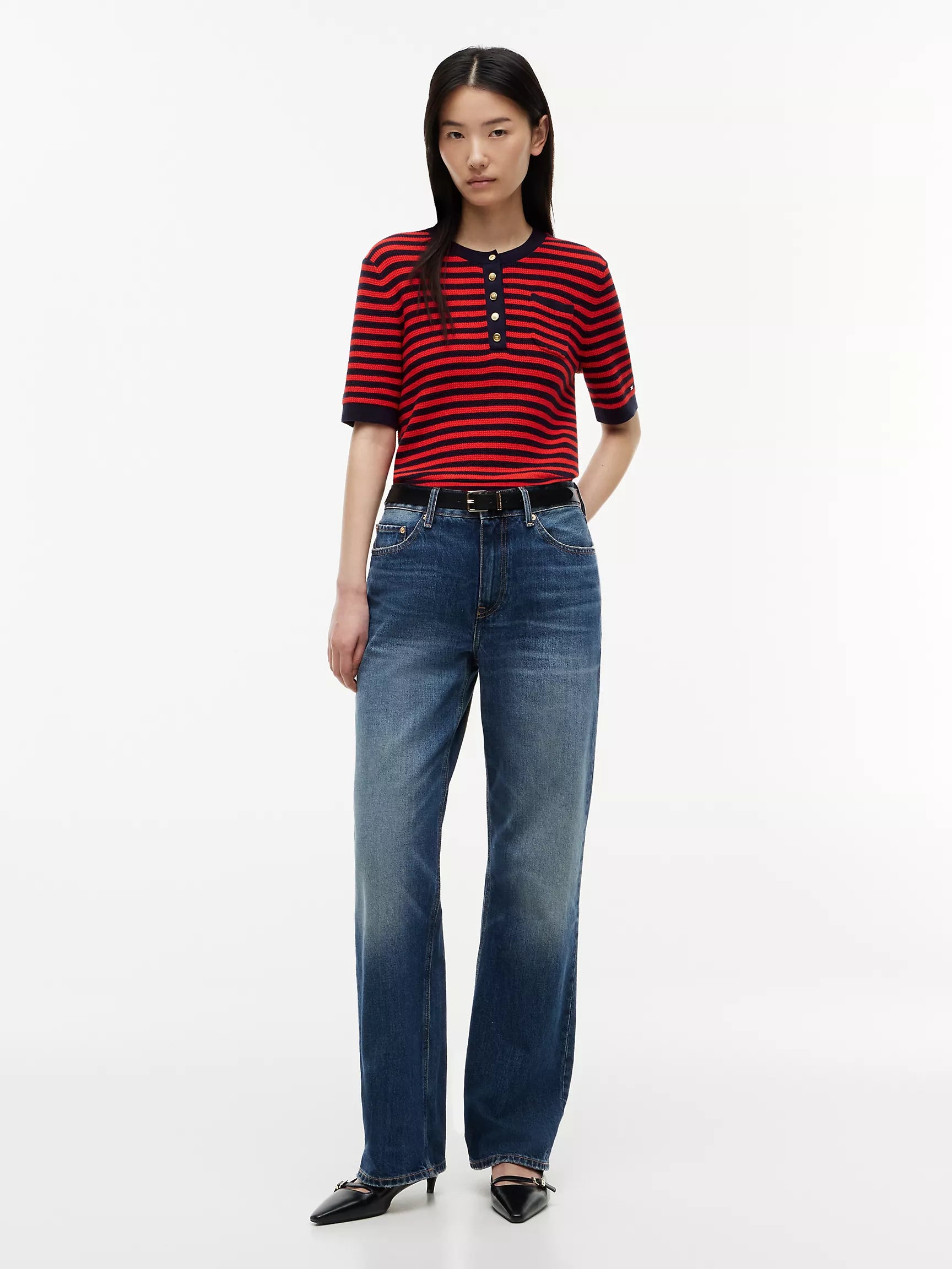 Navy Blue / Fire Red