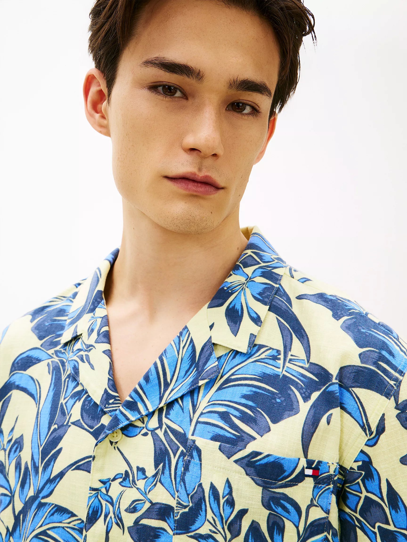 Vintage Tropical Floral Yellow Multi