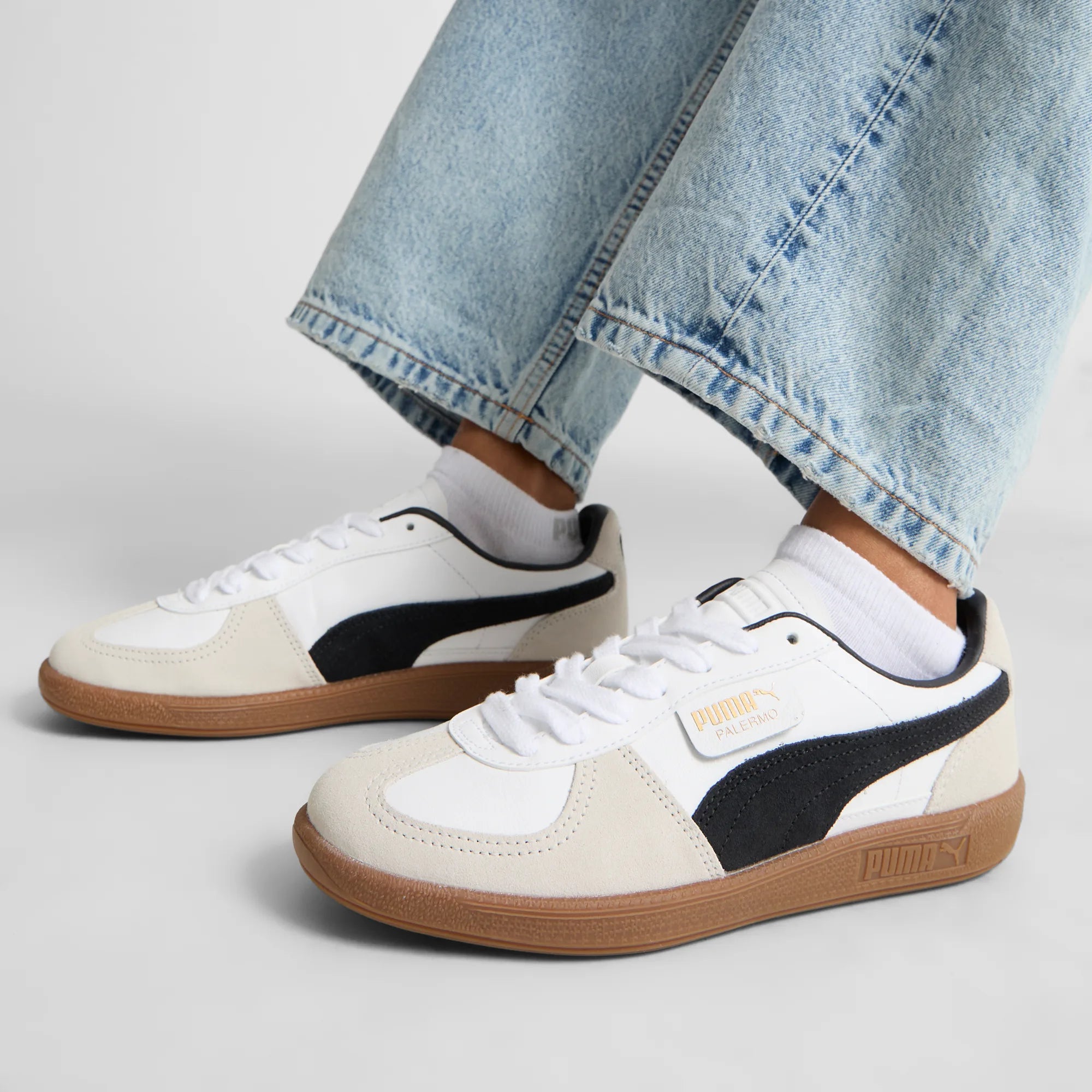 PUMA White-Vapor Gray-Gum