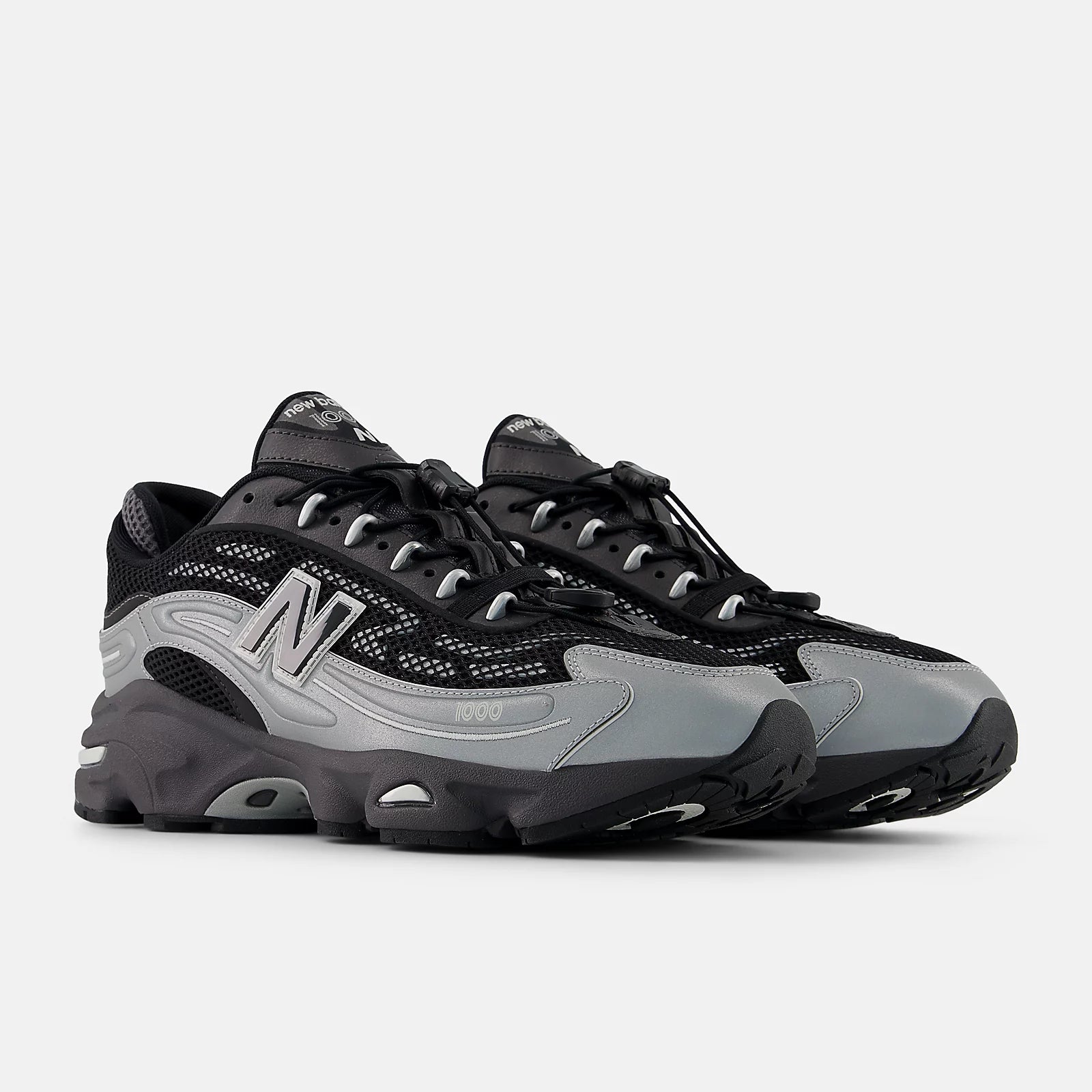 Silver Metallic With Black