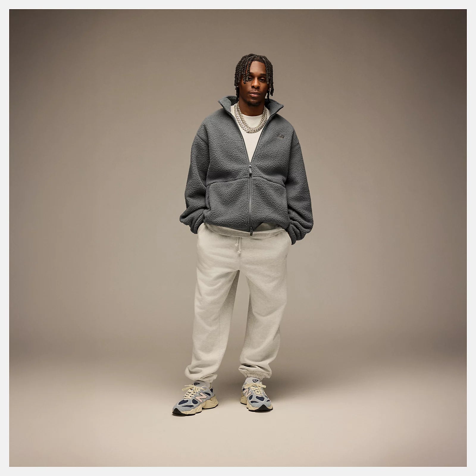 Light Arctic Grey With Vintage Indigo And Pink Granite