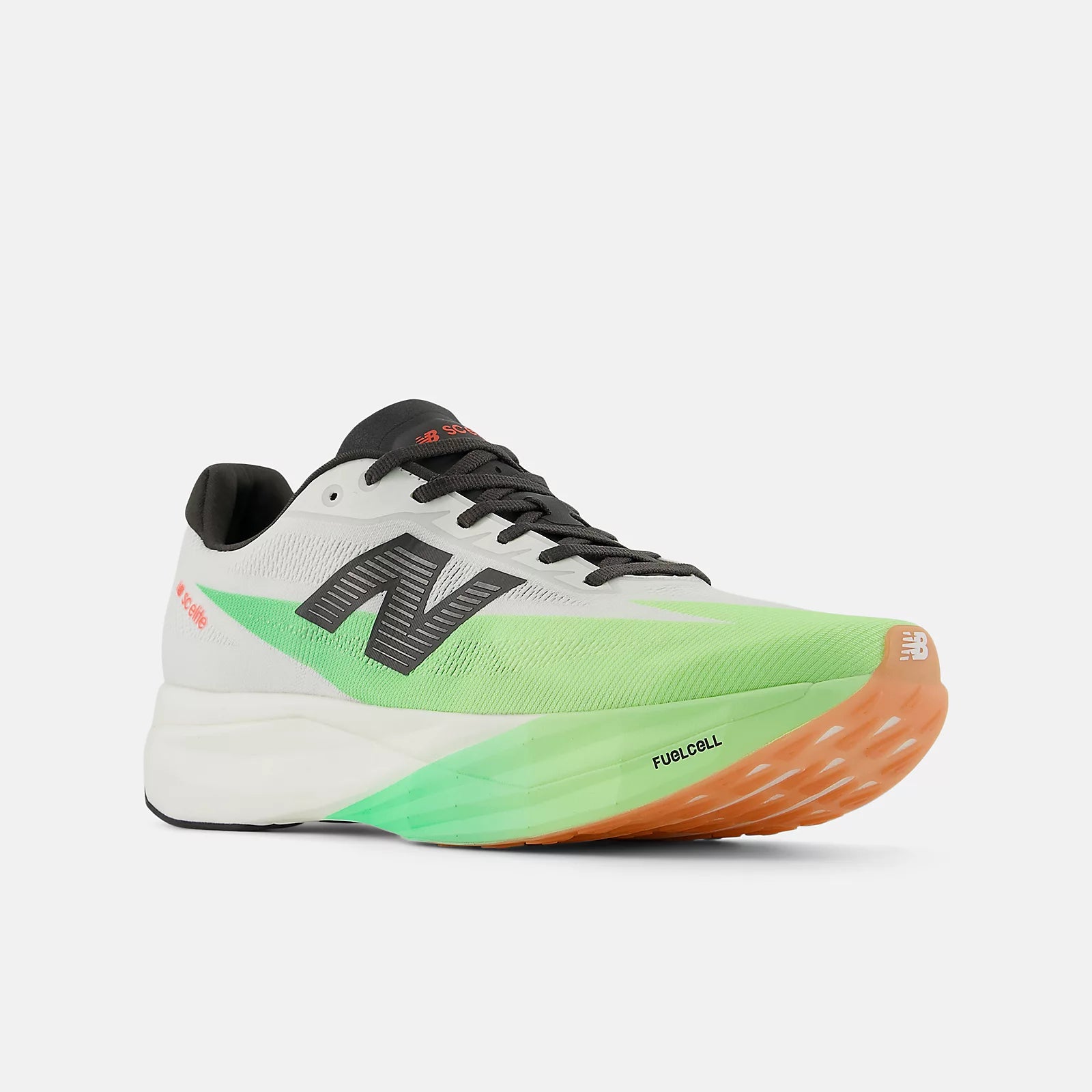 Nb 103 White With Mint Flash And Lime Leaf