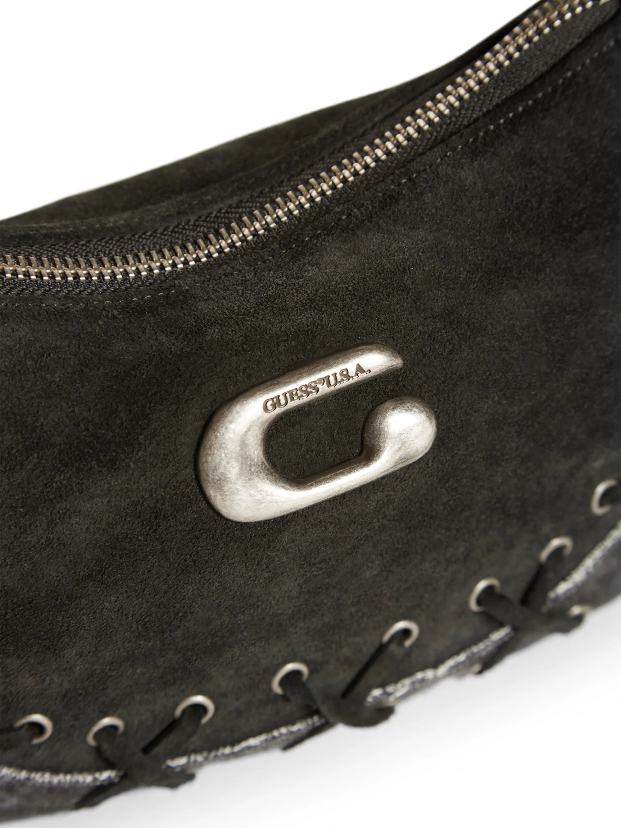 Black Denim Suede